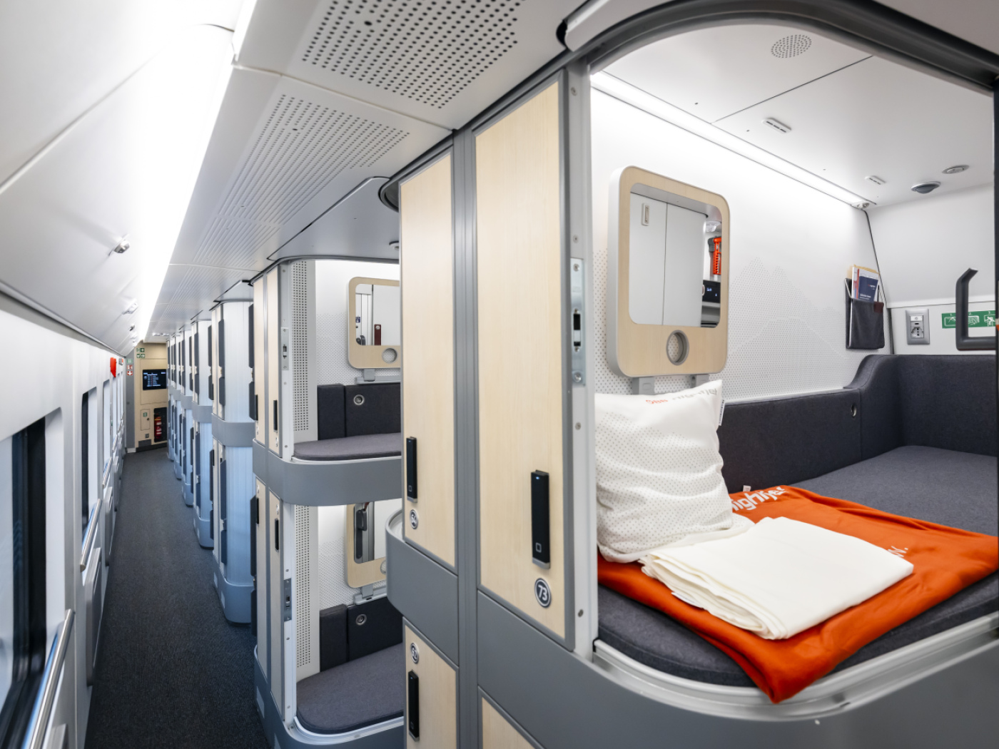 cabine letto in un treno