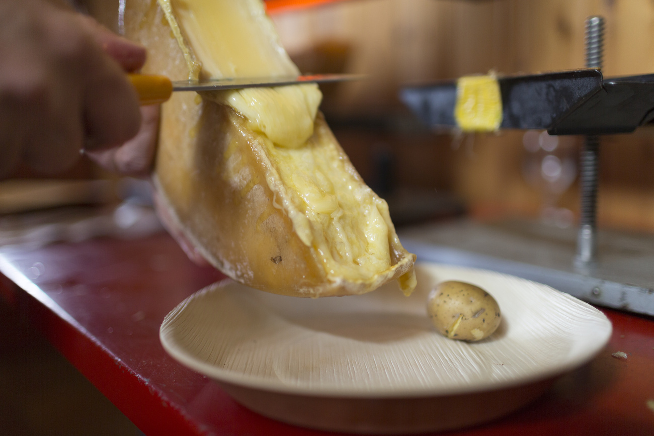 Una porzione di raclette.