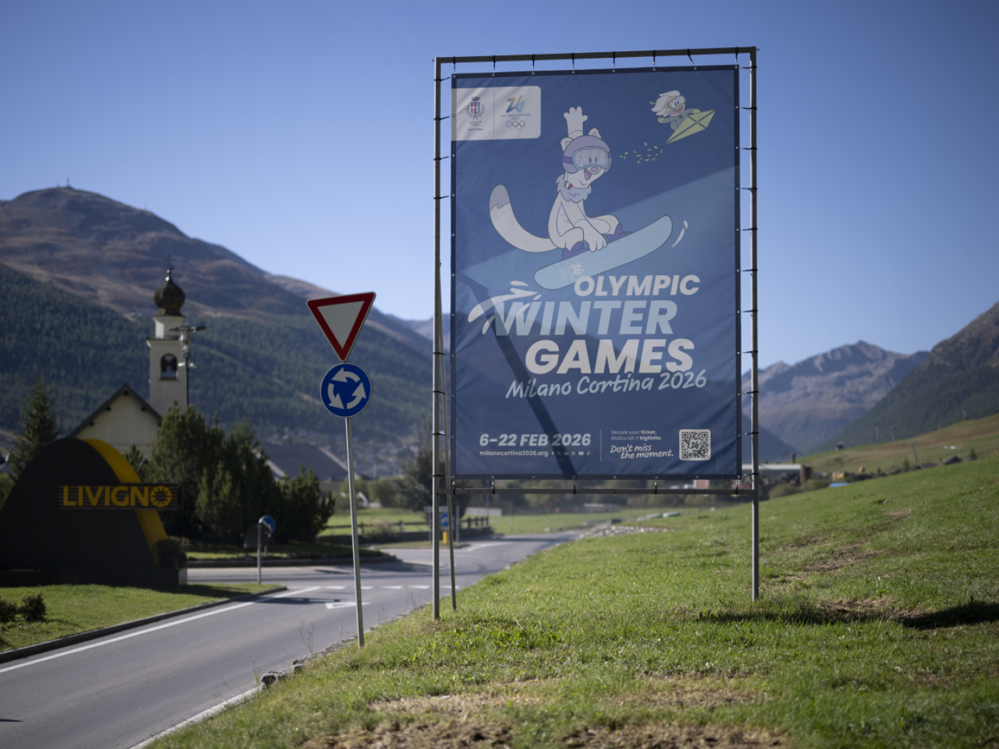 cartello olimpiadi a livigno