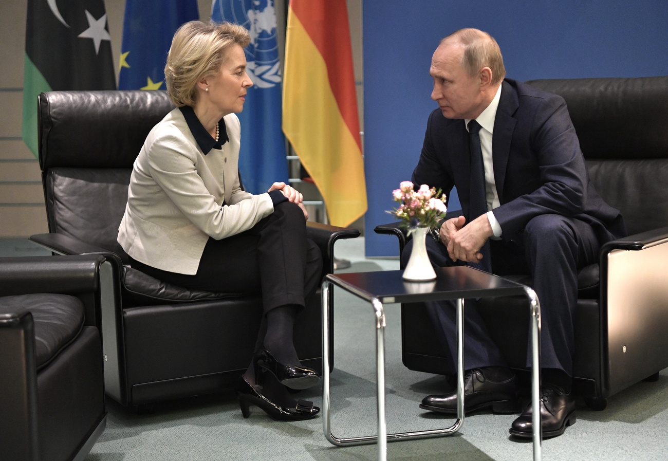 von der Leyen and Putin