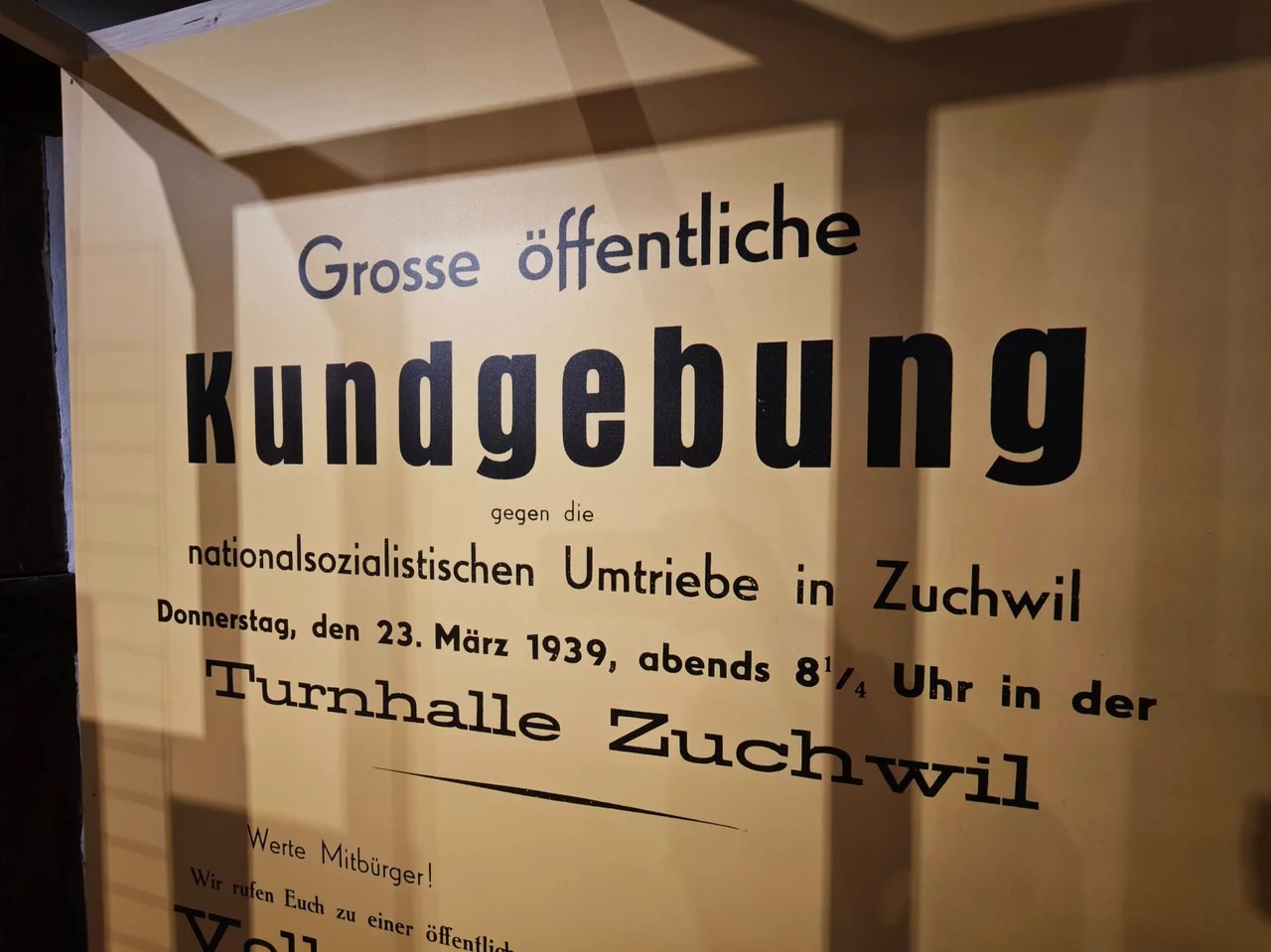 Même après son licenciement, Schaad continua à propager ses idéologies nazies sur le site de l'entreprise. La population s'y est opposée. Environ 600 personnes ont participé à la manifestation.