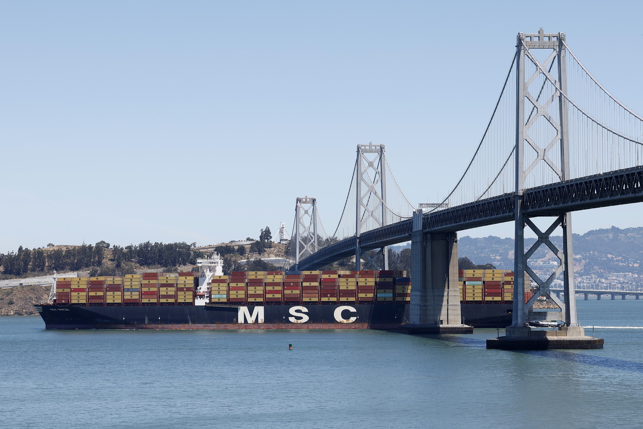 Una nave cargo della MSC della famiglia Aponte.
