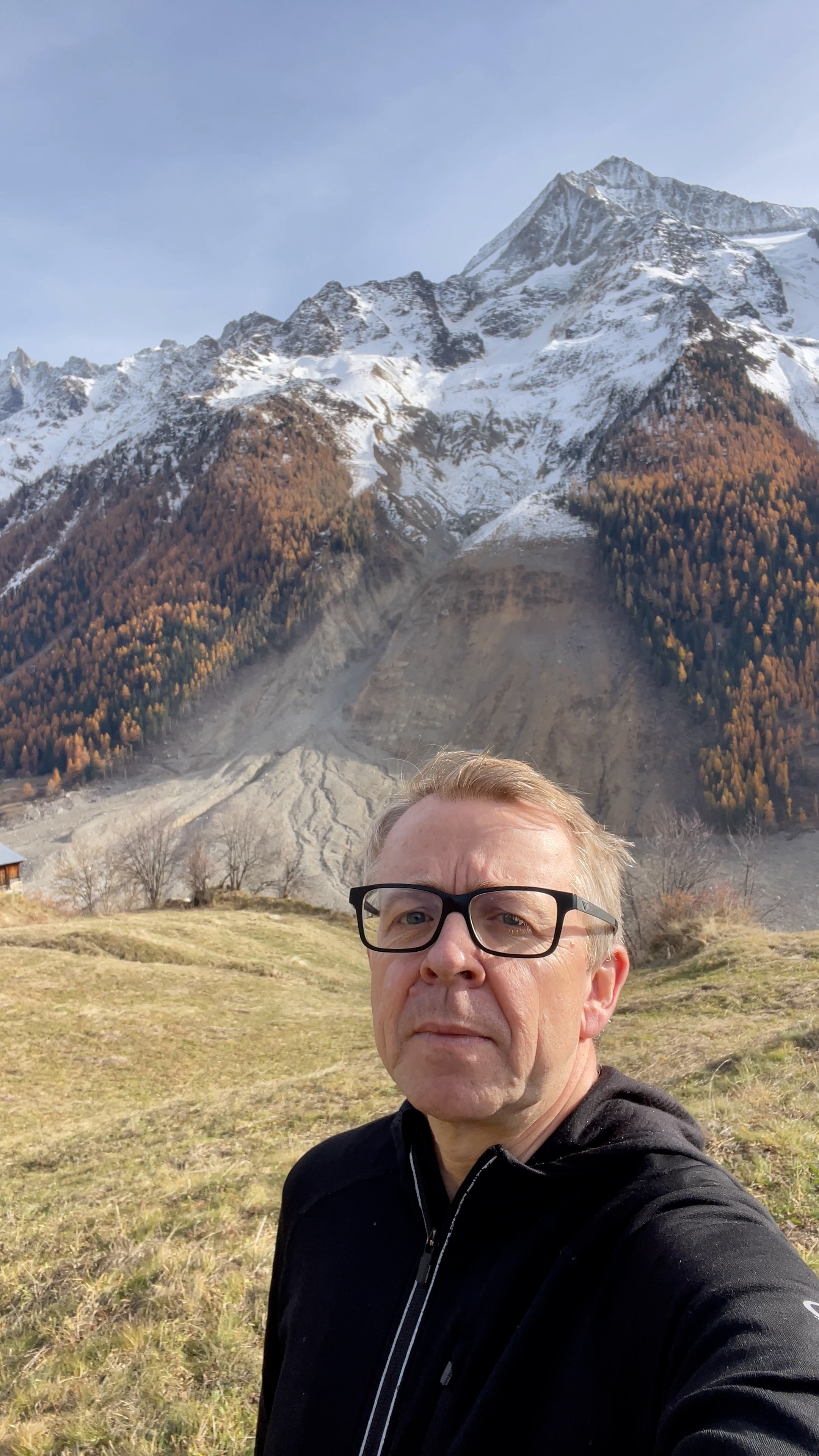 Simon Bradley reporter at Blatten.