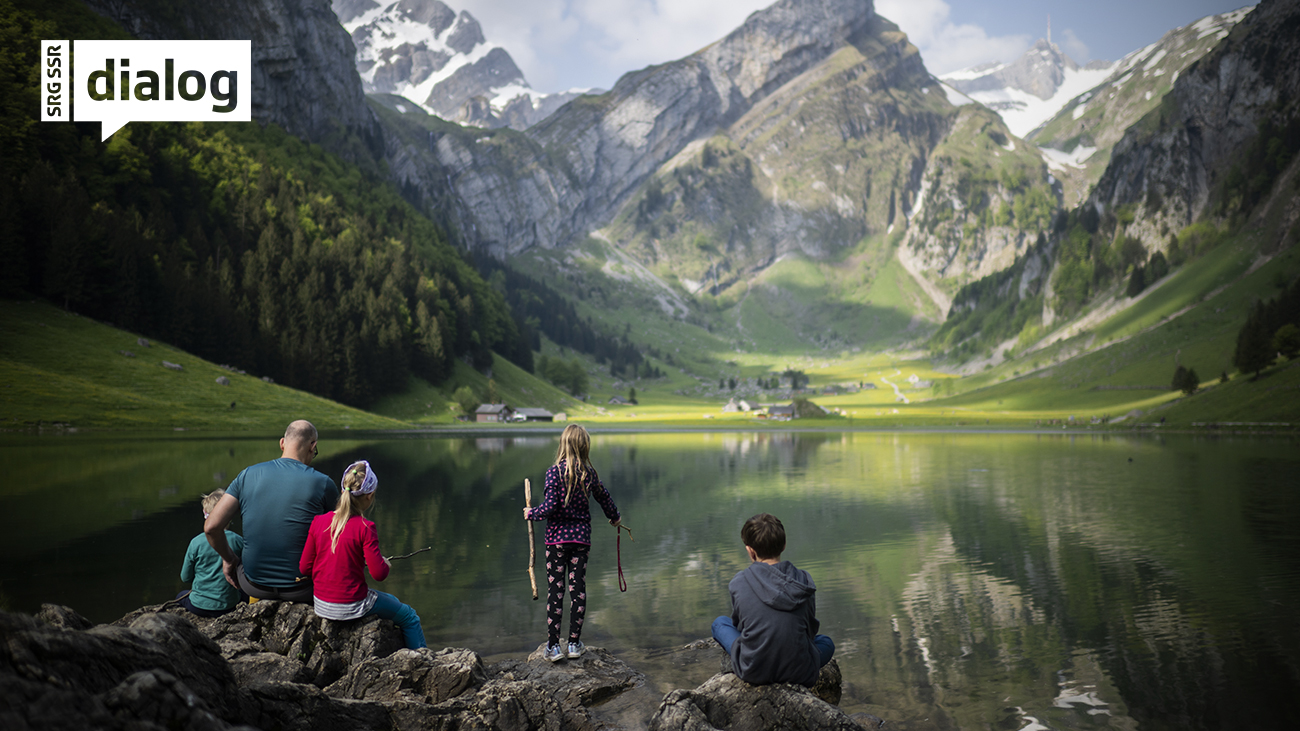Menschen auf Wanderung