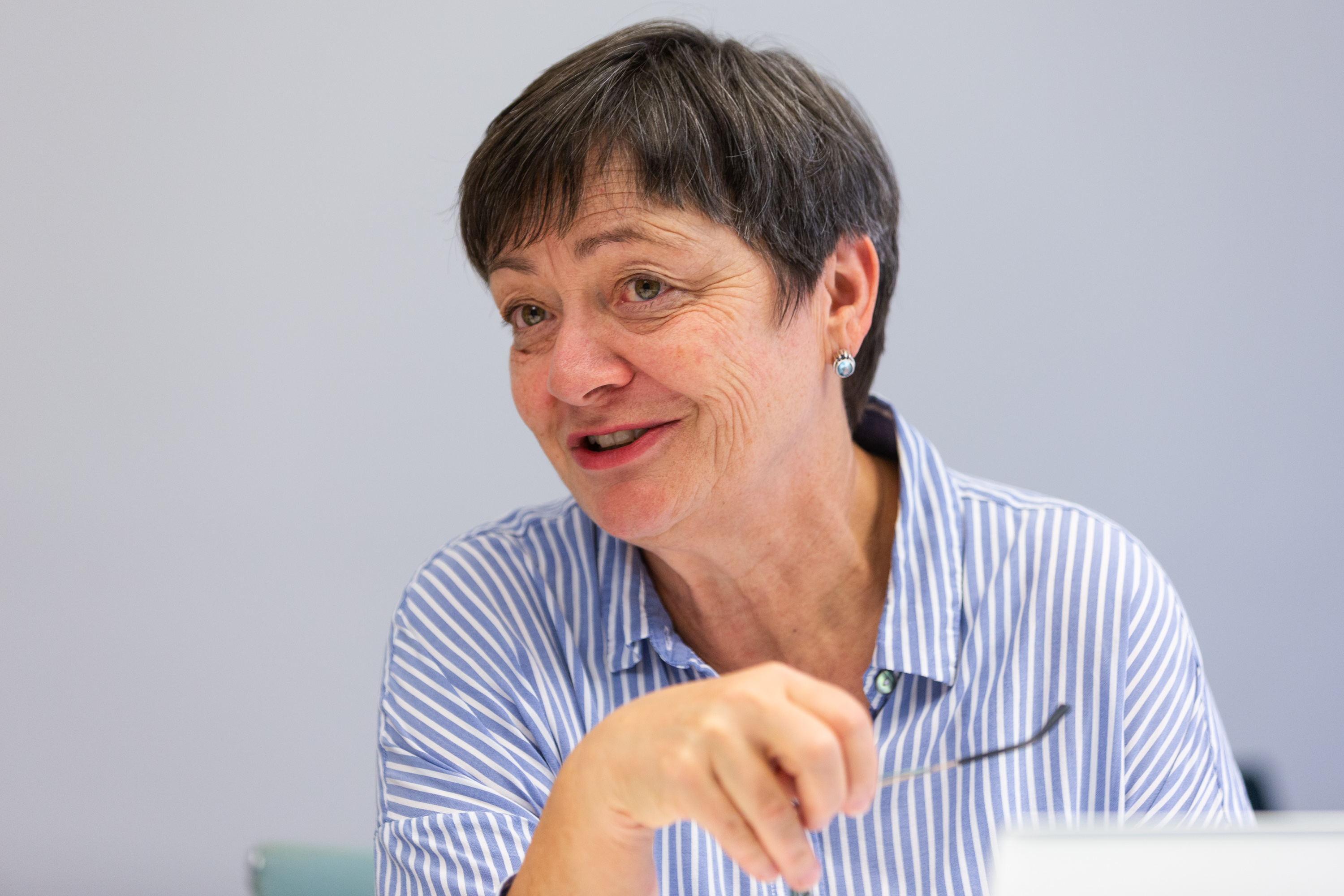 Marianne Wüthrich during the interview