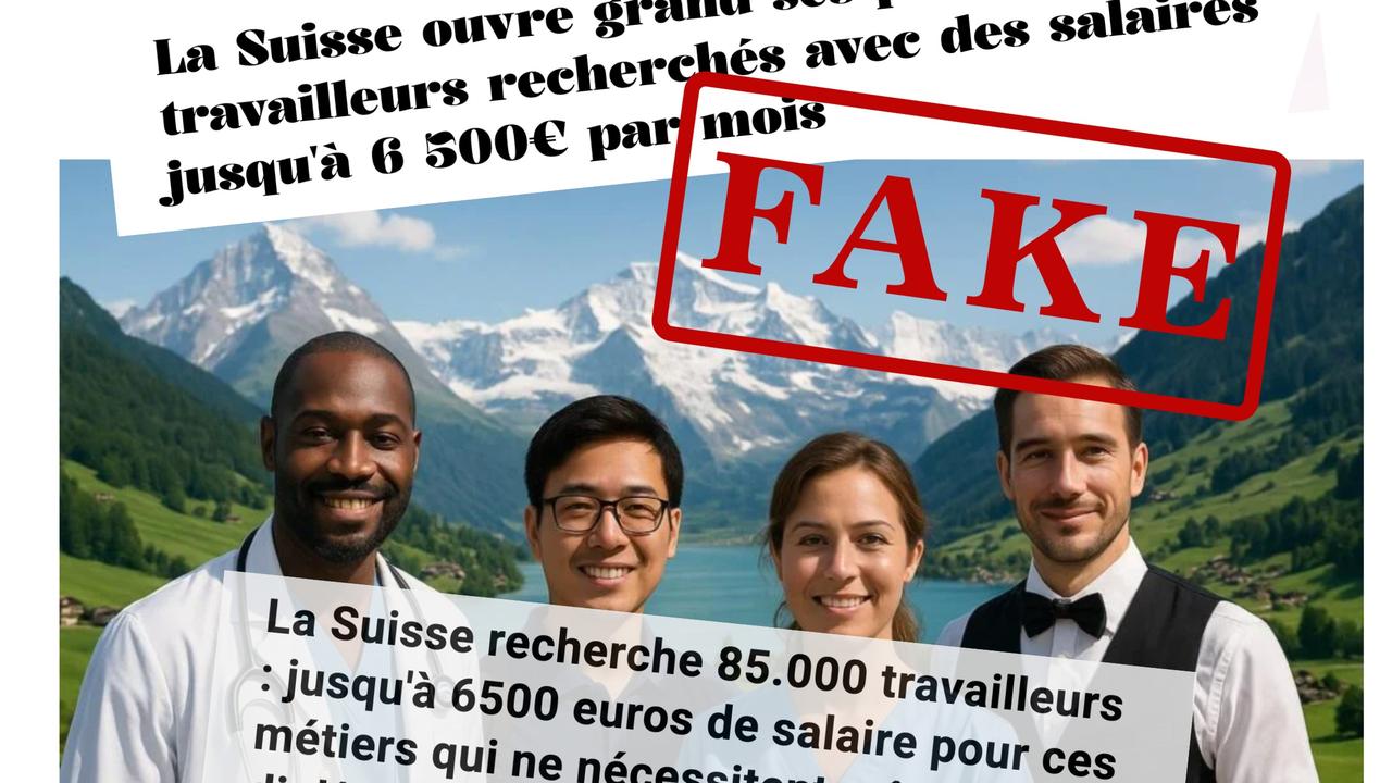 Fake news about Switzerland goes viral.