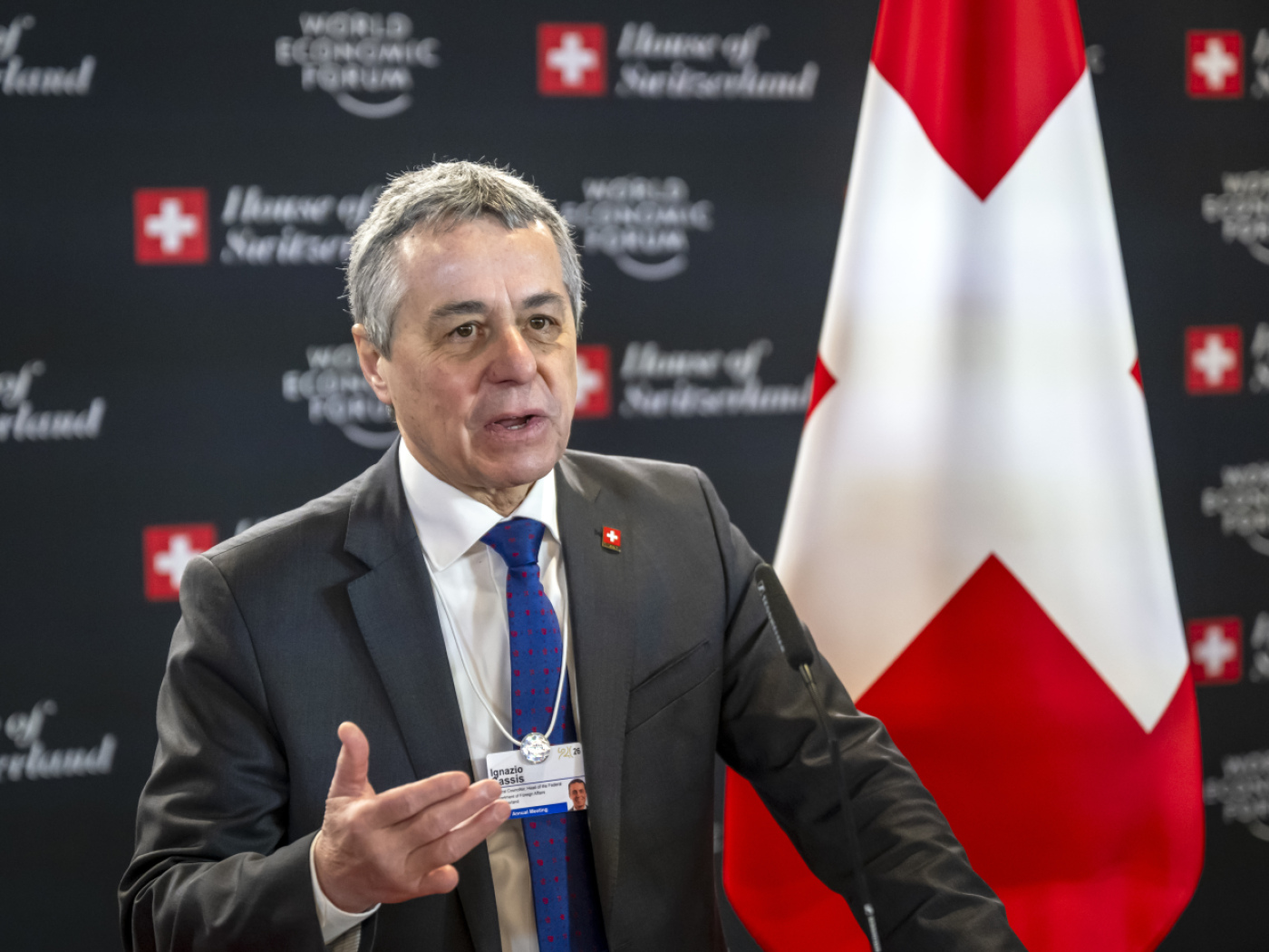 Il ministro degli Esteri svizzero Ignazio Cassis.