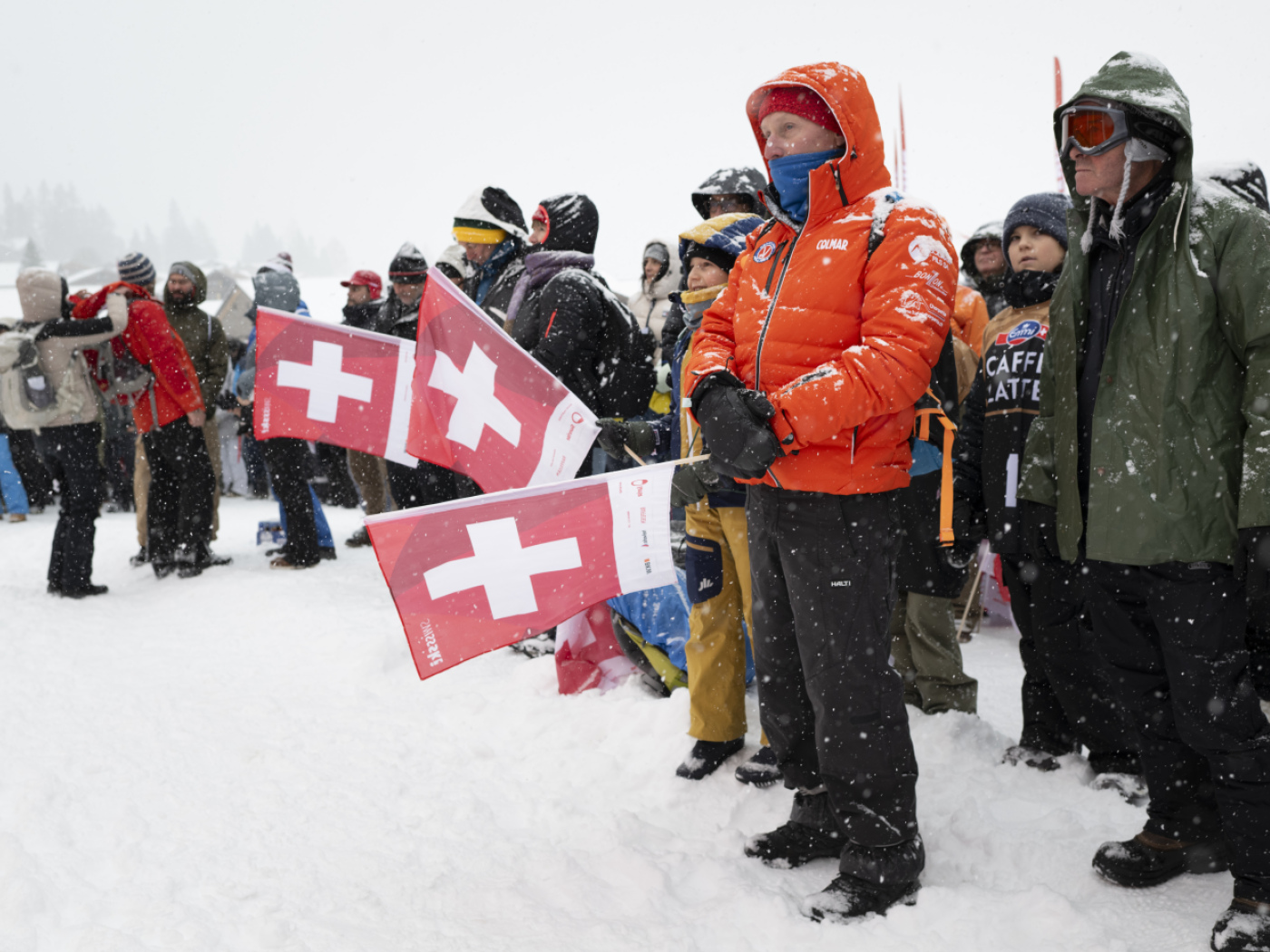 A minute's silence at the Adelboden World Cup