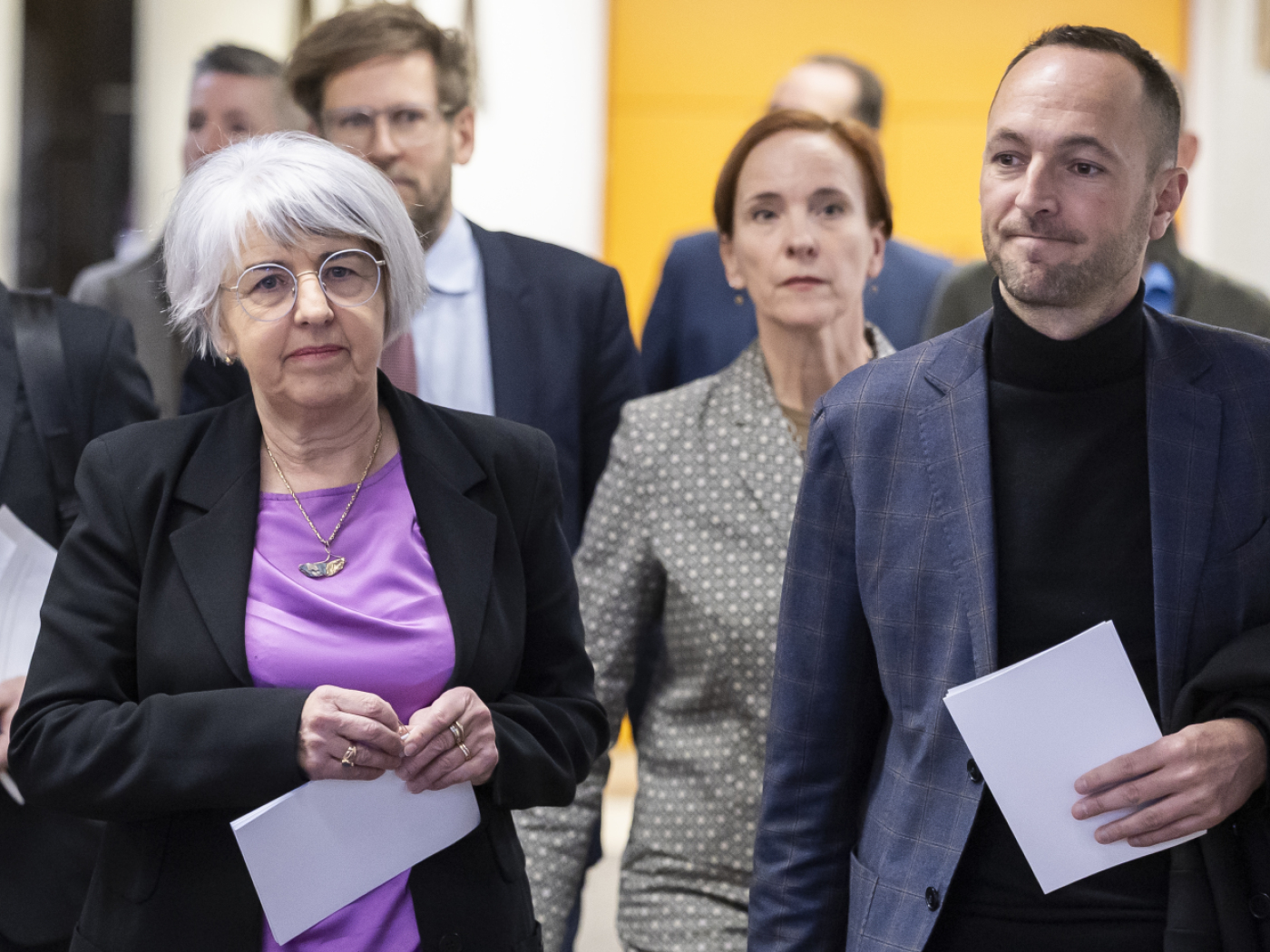 la consigliera federale elisabeth baume schneider in visita all'ospedale di sion