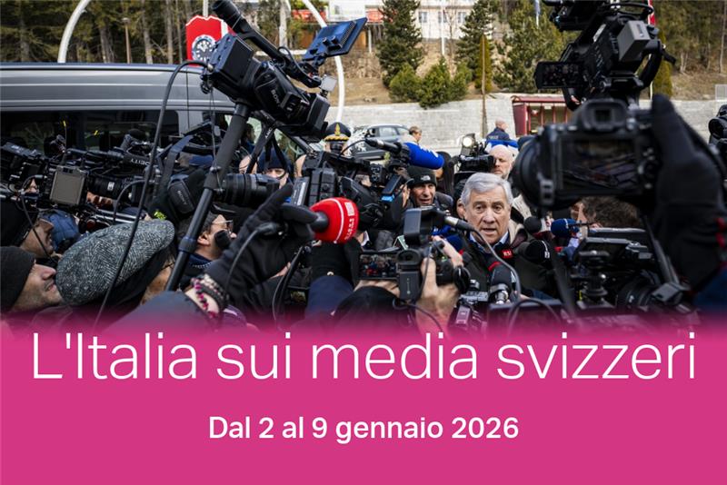 Il ministro degli esteri italiano Antonio Tajani a Crans-Montana.