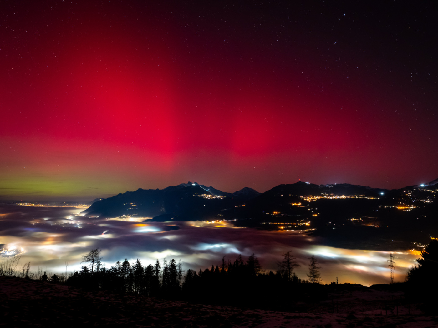 Strong solar storm brings Northern Lights in Switzerland