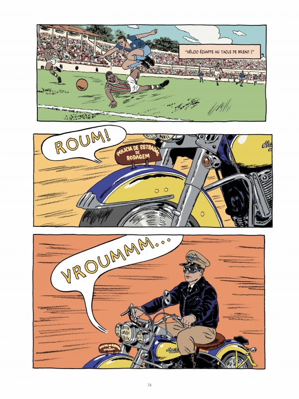 Página de "Eldorado", de Marcelo Quintanilha, traduzido para o francês.