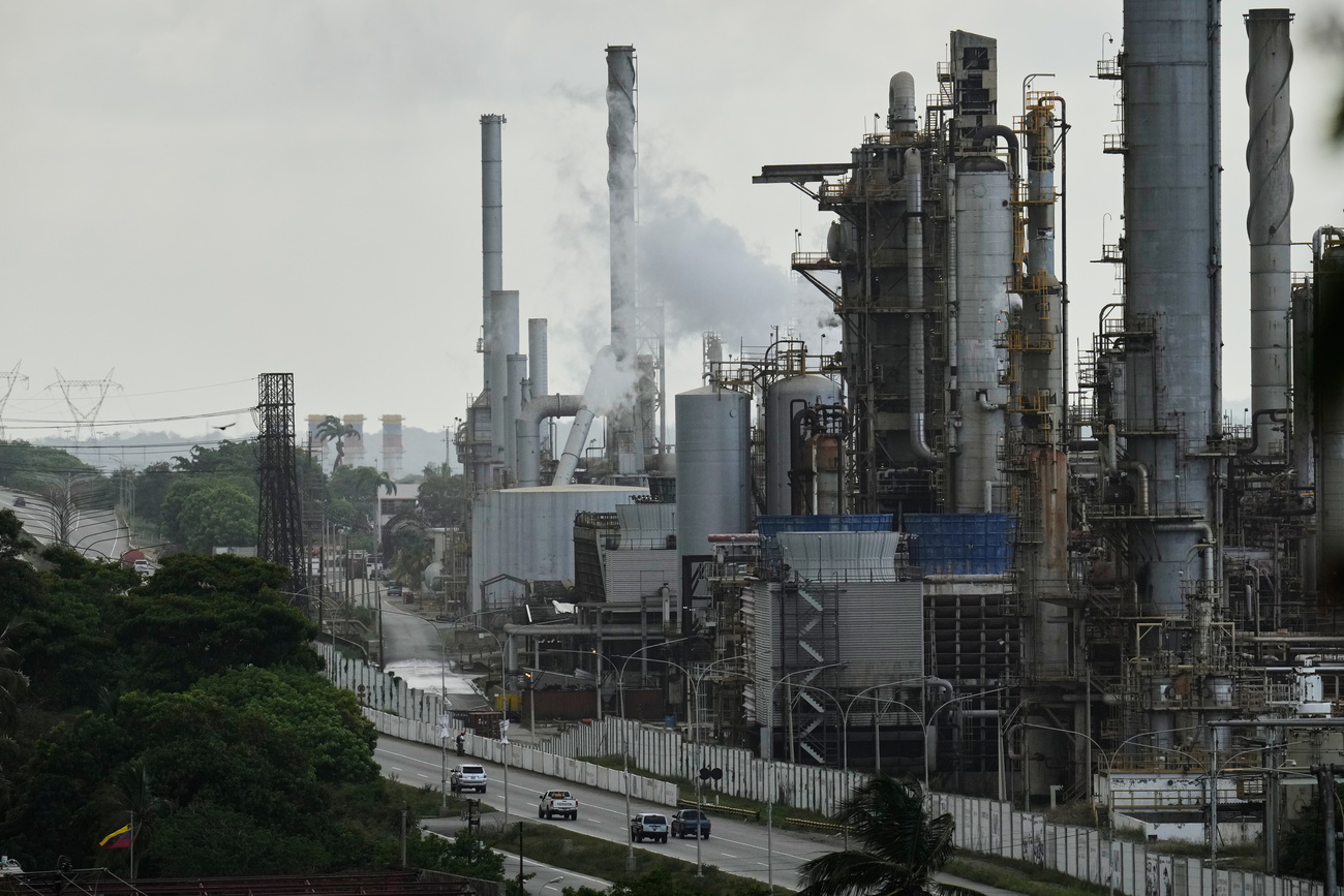 View of the El Palito refinery of the Venezuelan state oil company PDVSA