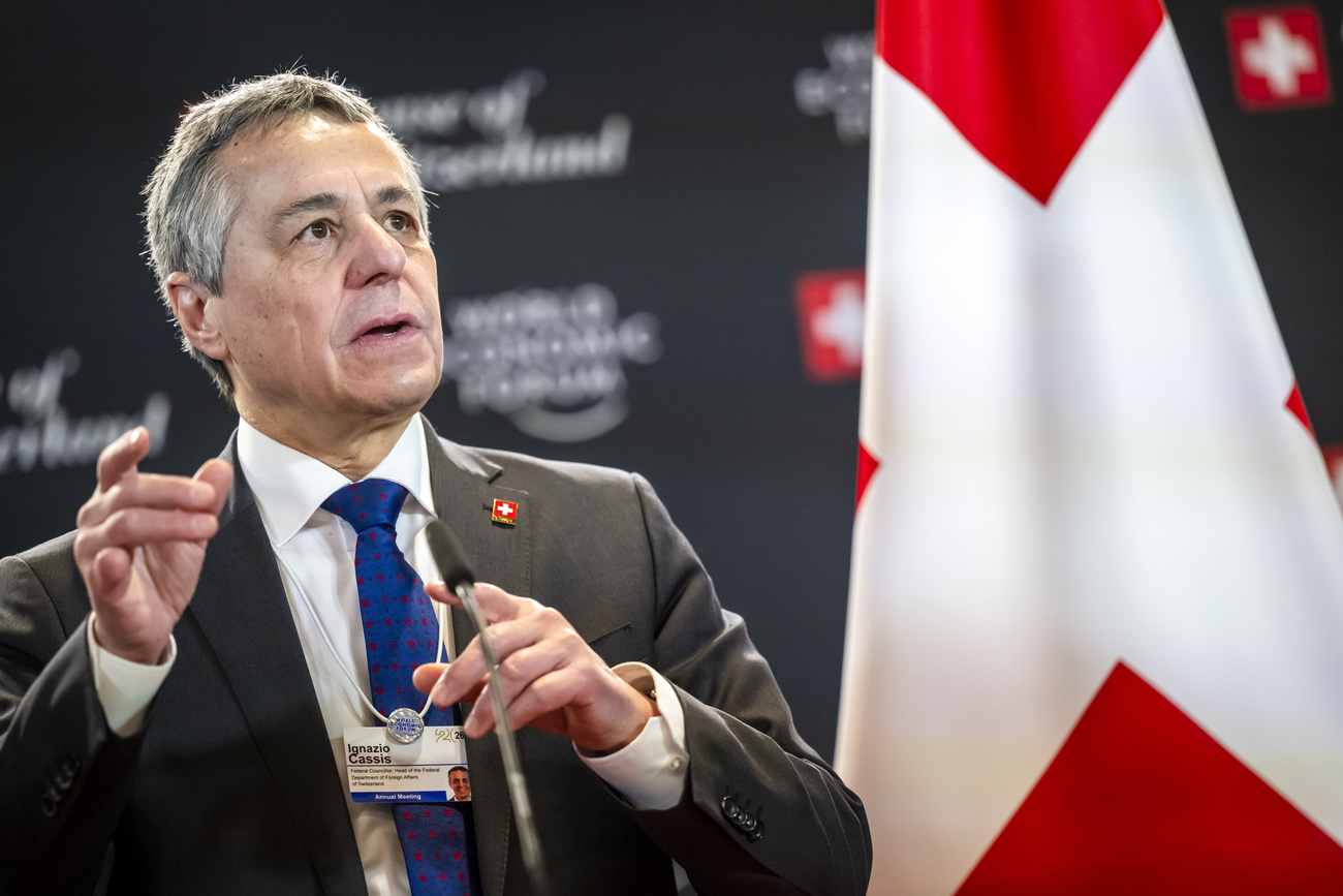 Swiss Foreign Minister Ignazio Cassis: "The world is so uncertain that the need for more dialogue is enormous."