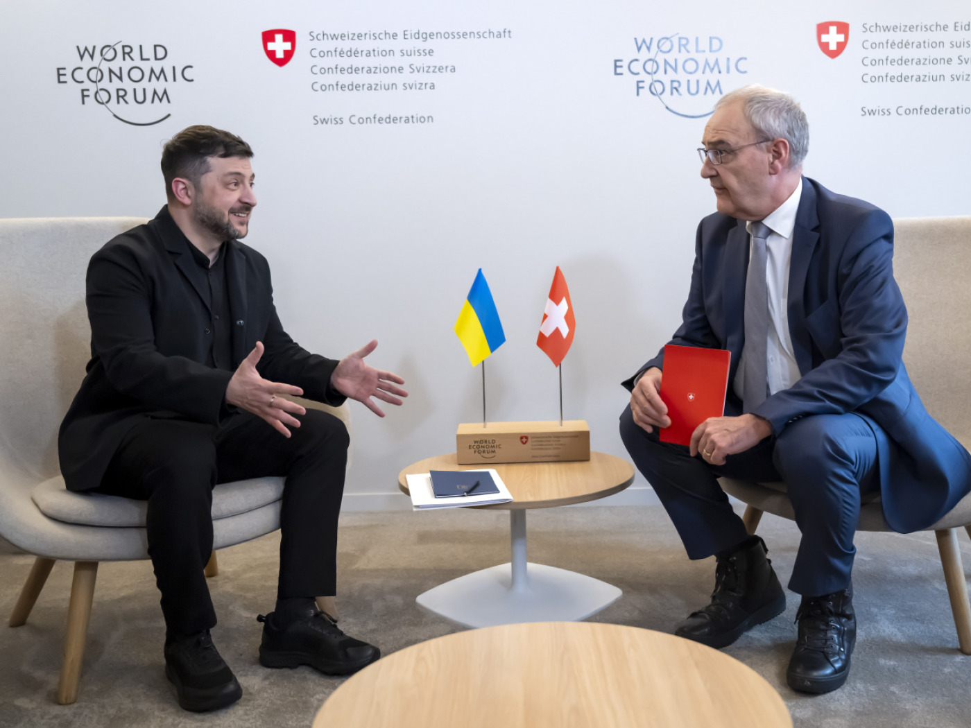 Zelensky calls on help from Switzerland