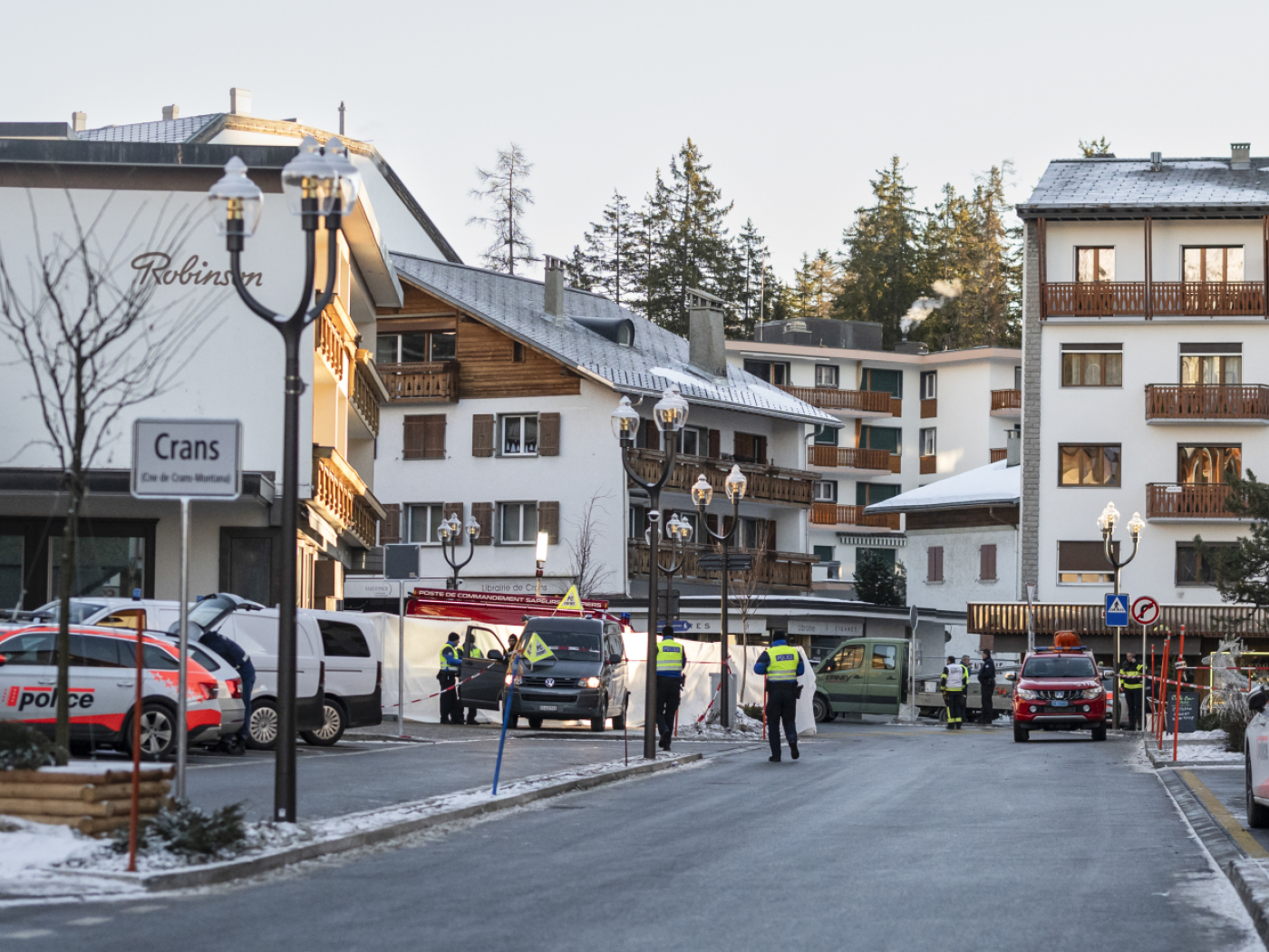 火災が起こった現場