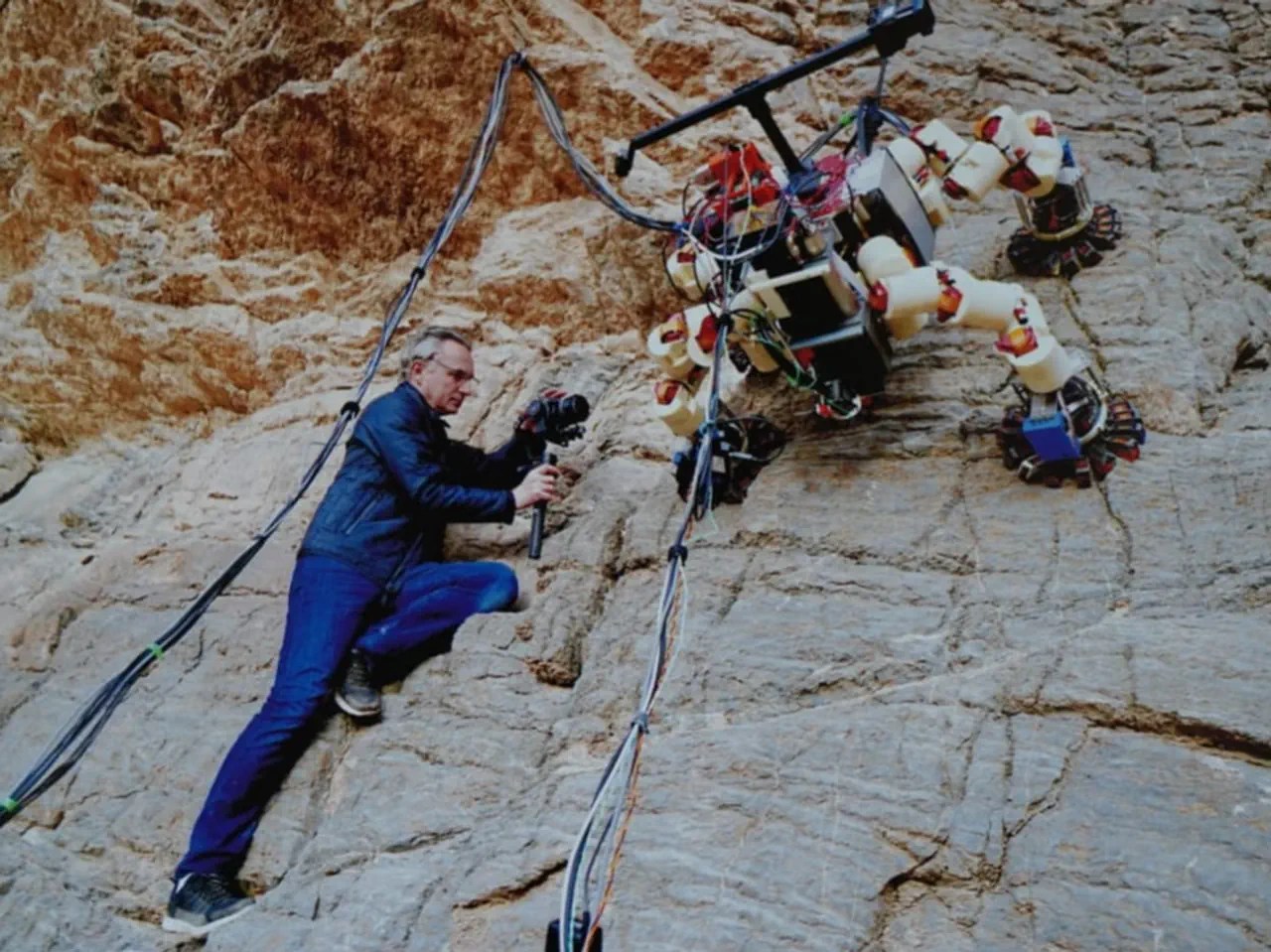 Tempest bei Filmarbeiten für das Nasa-Projekt «Lemur 3», 2019.