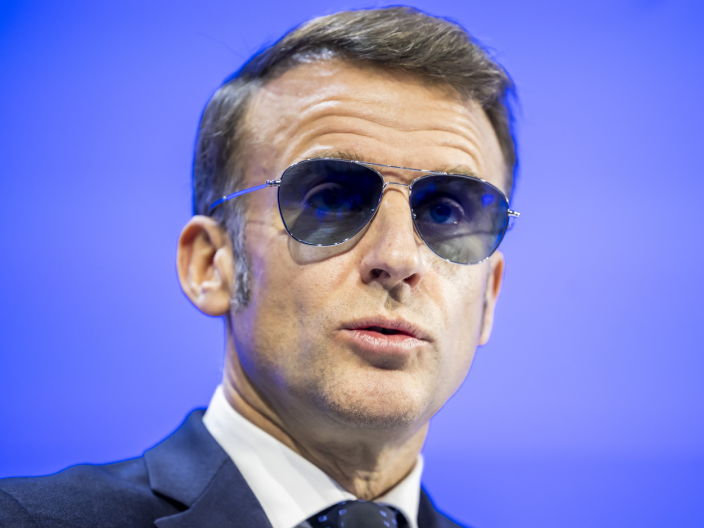 Emmanuel Macron defends multilateralism at the WEF