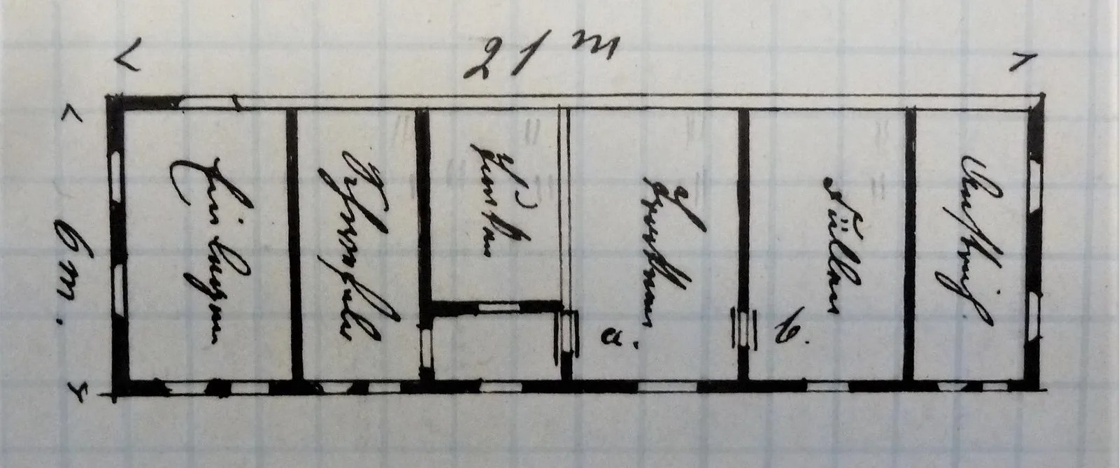 Pianta di una fabbrica di fiammiferi