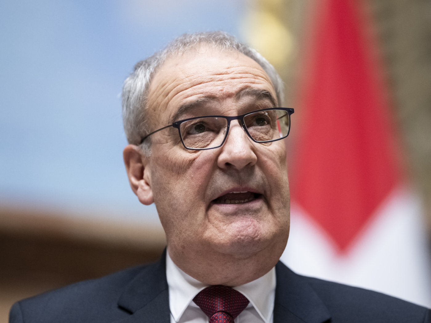 Il presidente della Confederazione Guy Parmelin.