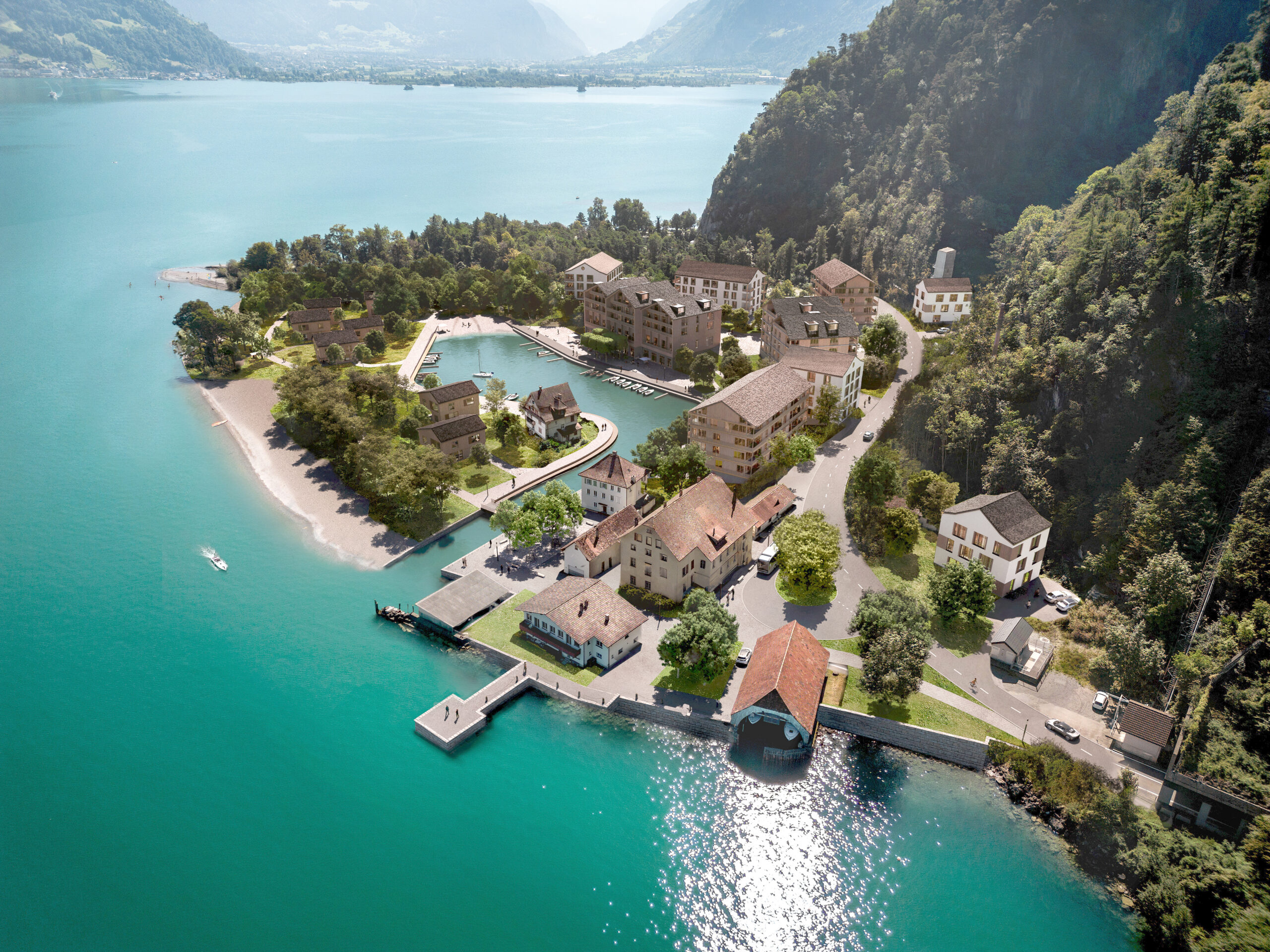 Penisola lacustre dall'alto