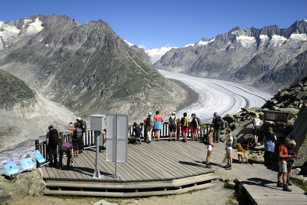 Piattaforma panoramica sul ghiacciaio dell'Aletsch