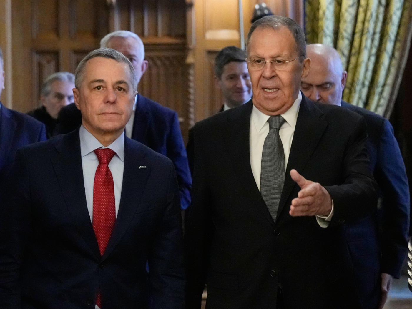 Contrasting positions of Mr Cassis and Mr Lavrov on the OSCE