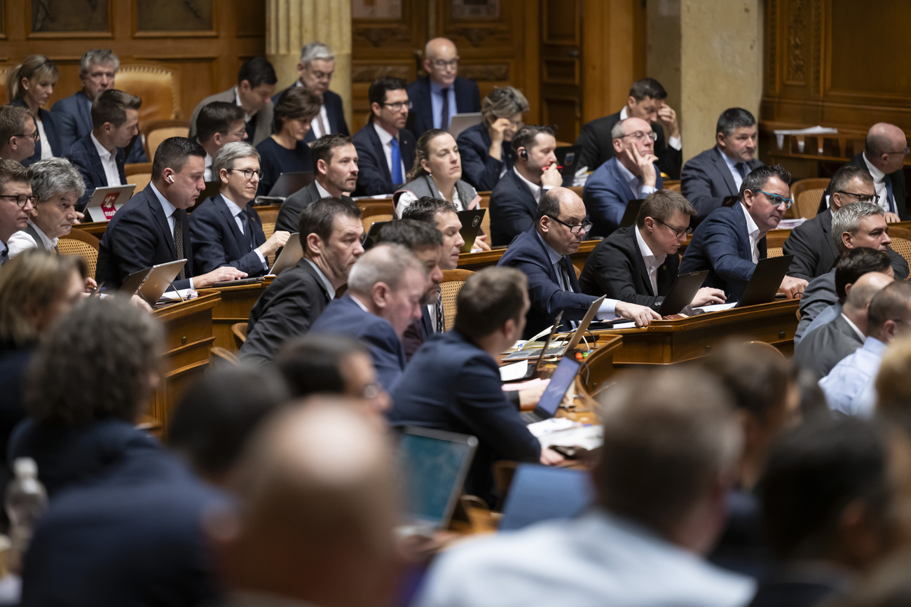 Frühjahrssession: Verfechter der Neutralitätsinitiative: Blick auf die SVP-Fraktion im Nationalrat.