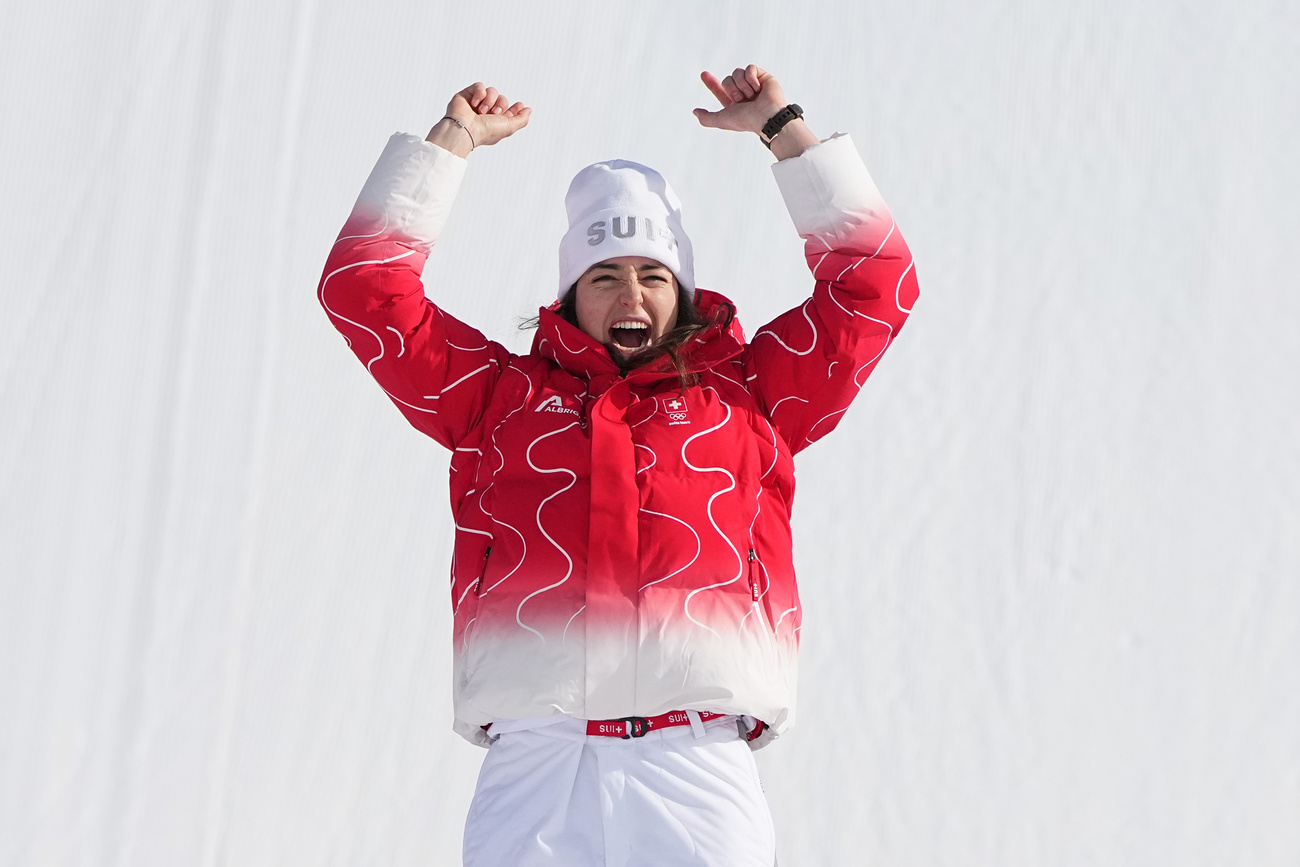 Mathilde Gremaud, winner of the slopestyle gold medal.