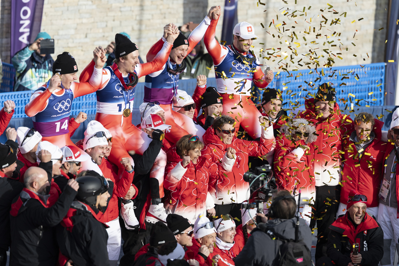 Olympics: Swiss skiers win team combined and slopestyle titles