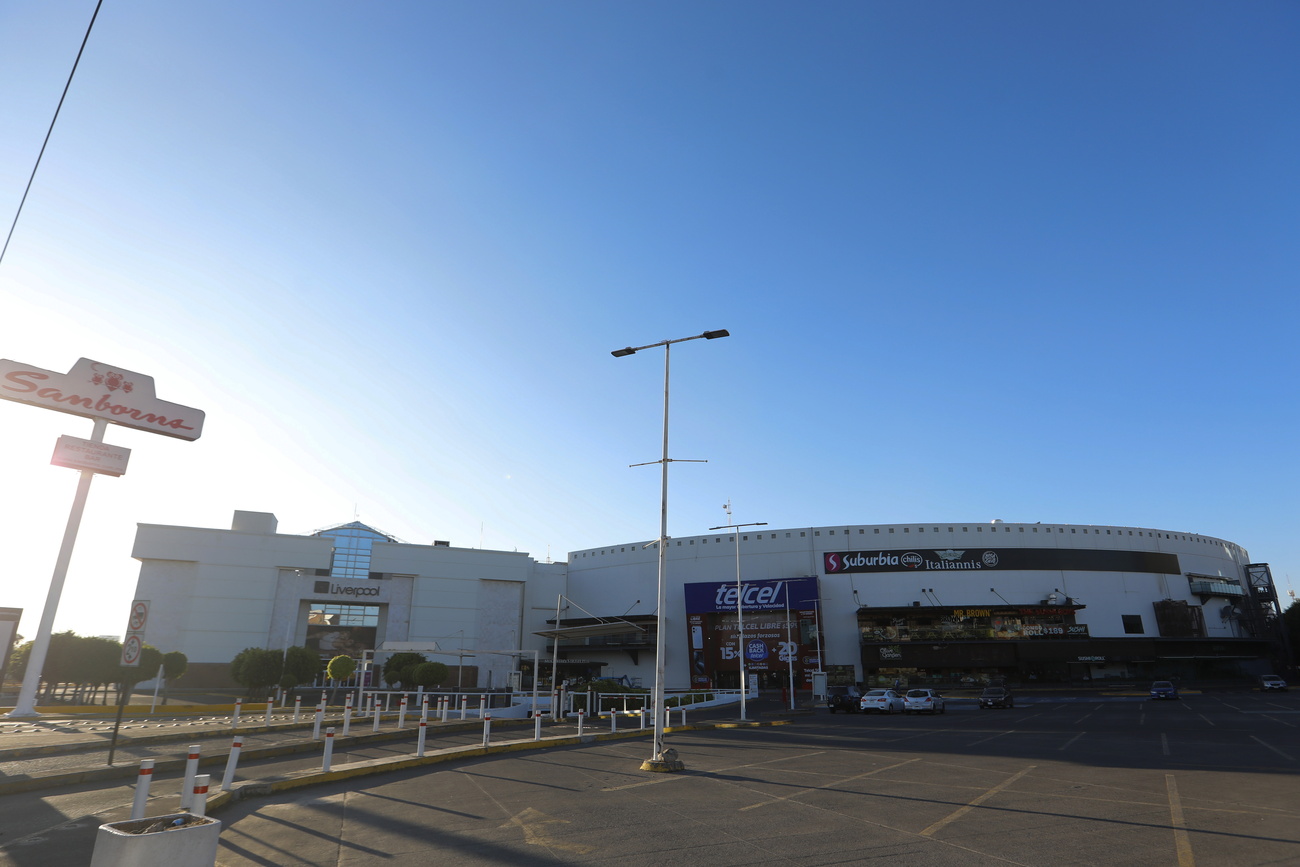 Ein geeschlossenes Einkaufszentrum