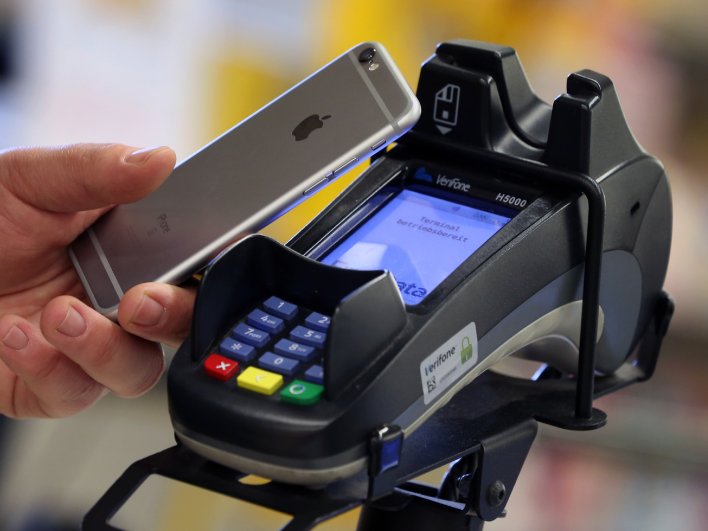 pagamento con un iphone