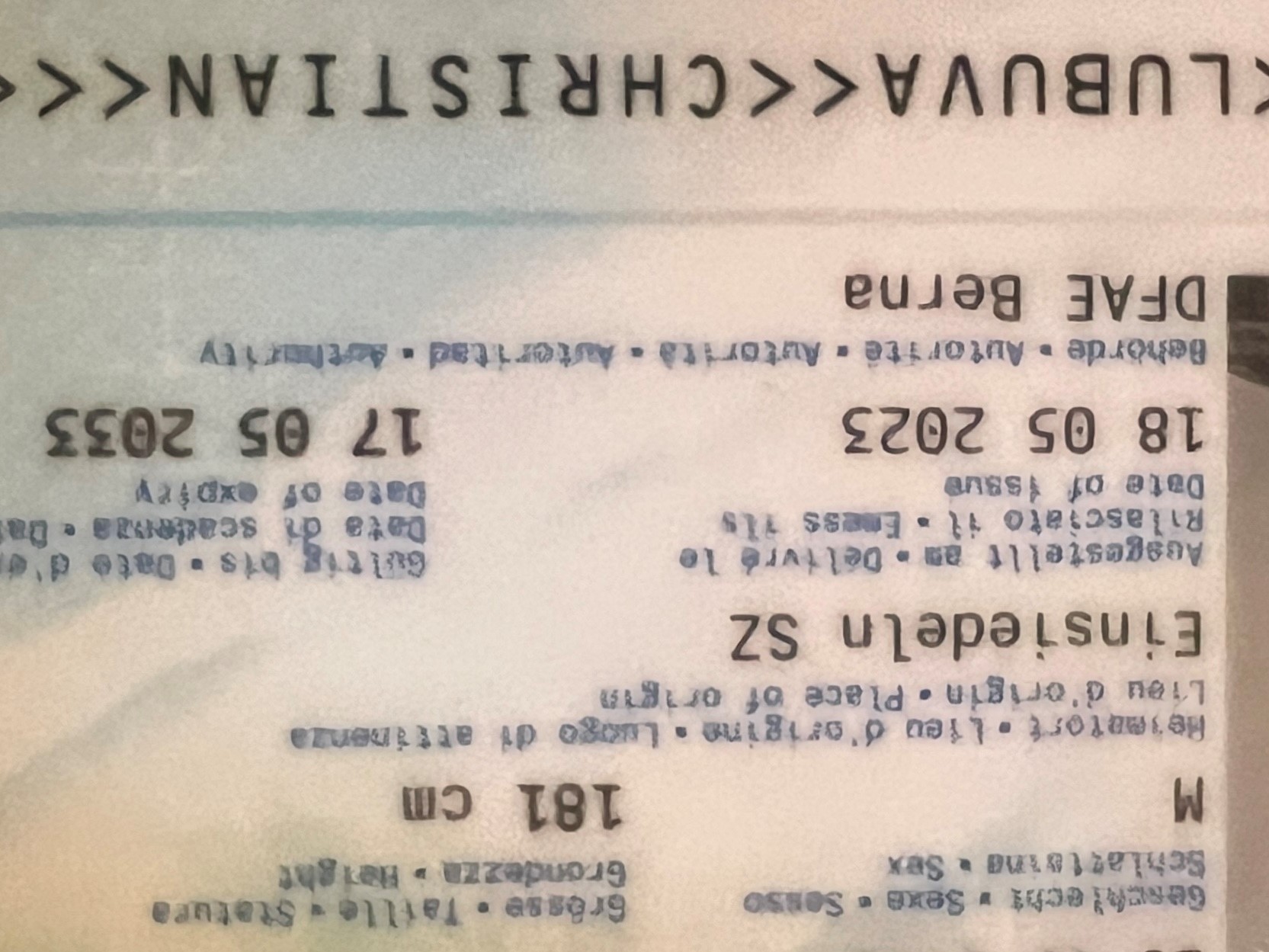 extrait de passeport