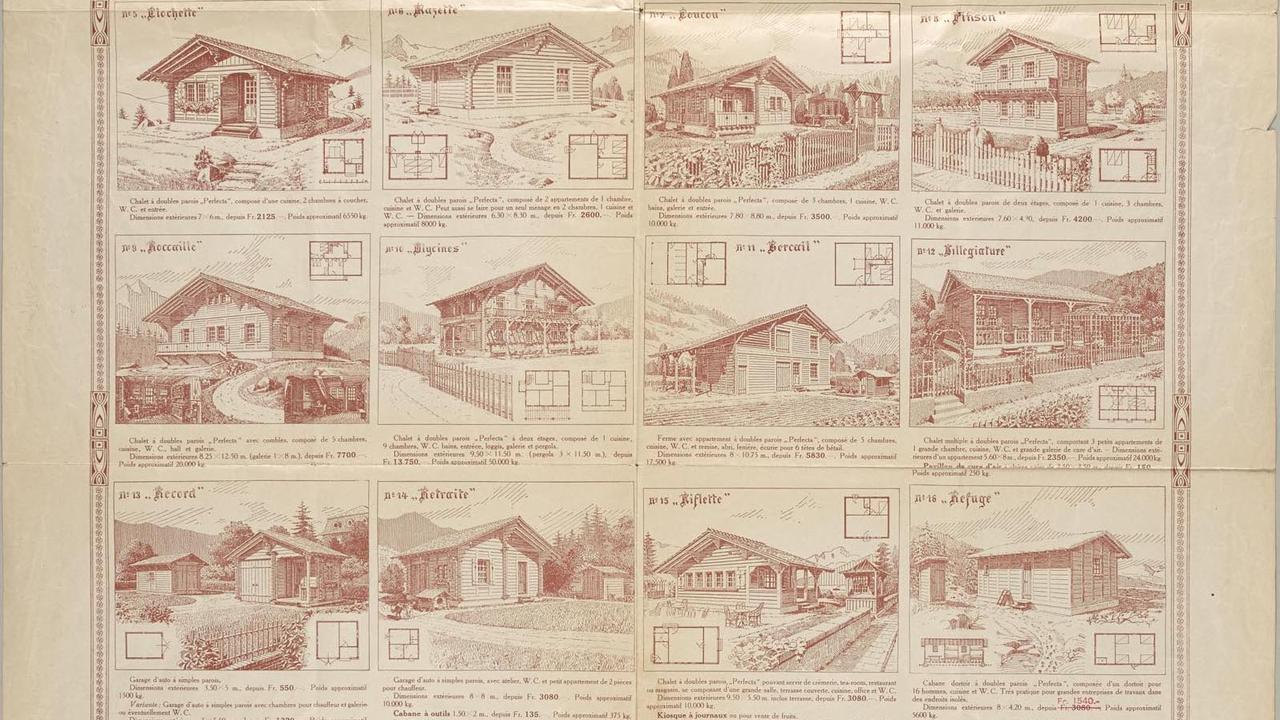 Catalogue de la fabrique Spring frère de Genève.