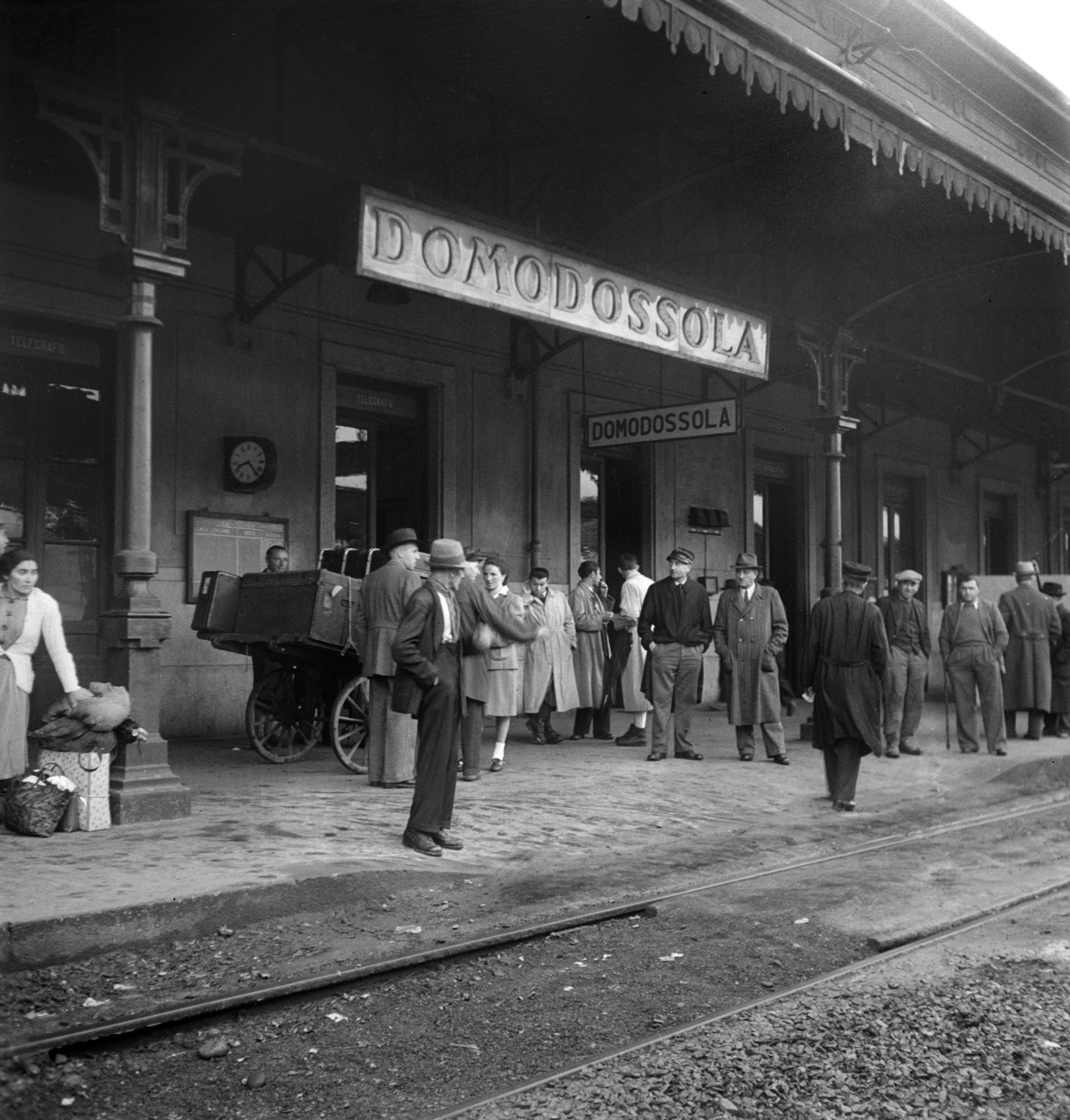 La stazione di Domodossola.