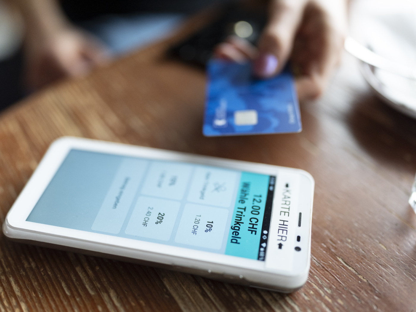 apparecchio per pagamento con carte di credito