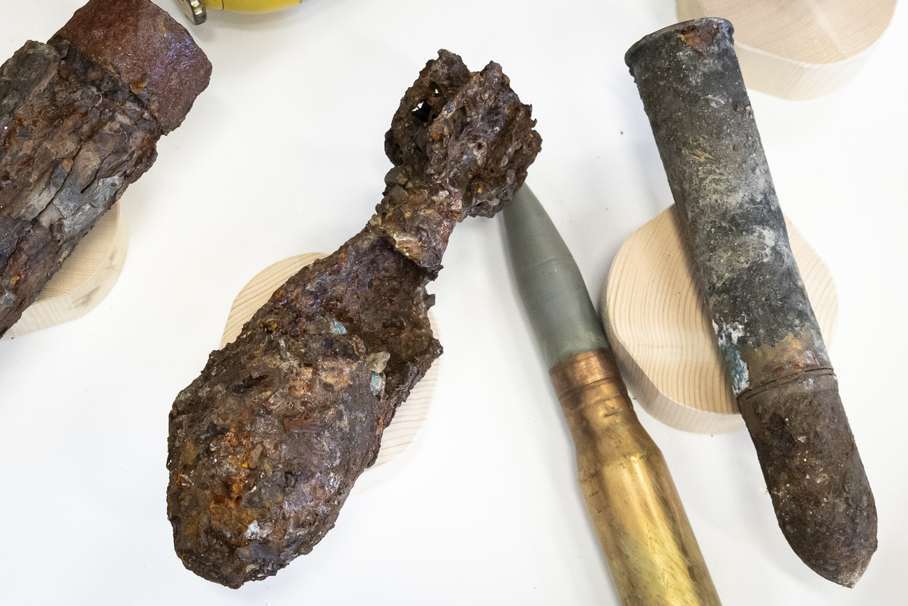 Bombe e proiettili rovinati