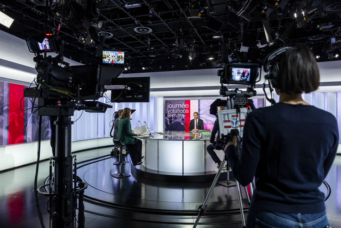 le plateau d'une émission tv