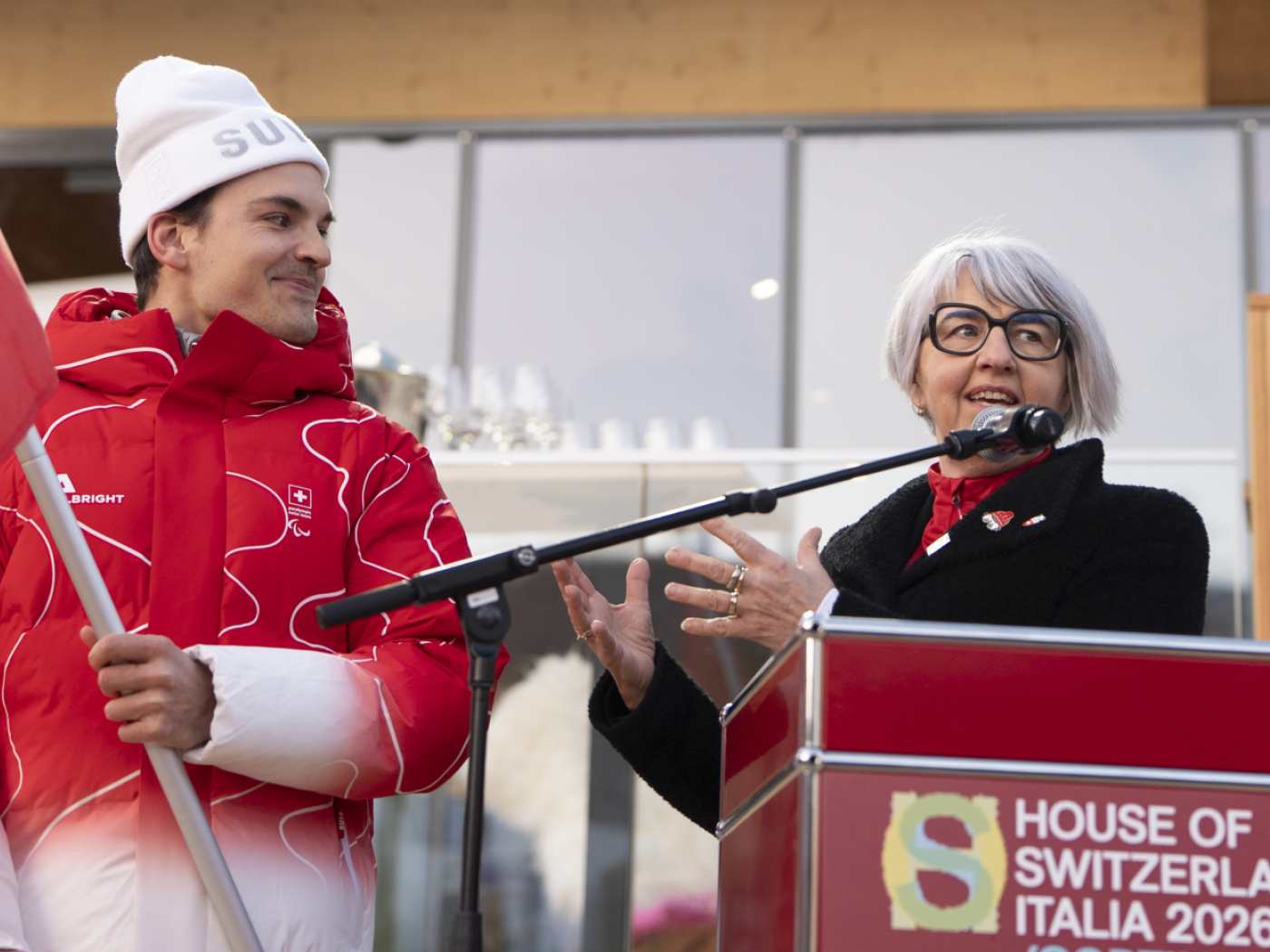 Swiss minister attends Winter Paralympic Games in Italy