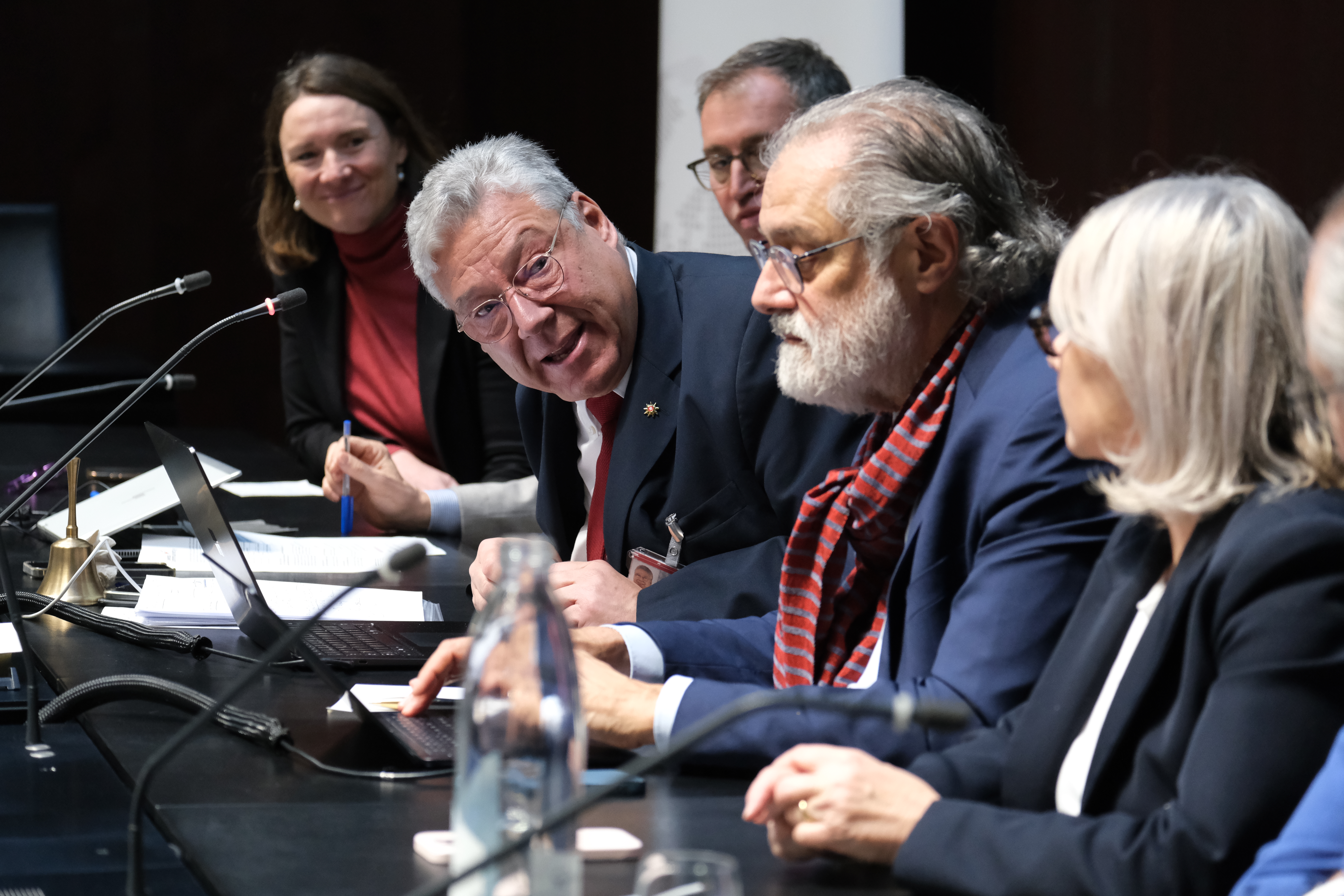 Filippo Lombardi mit Parlamentariern