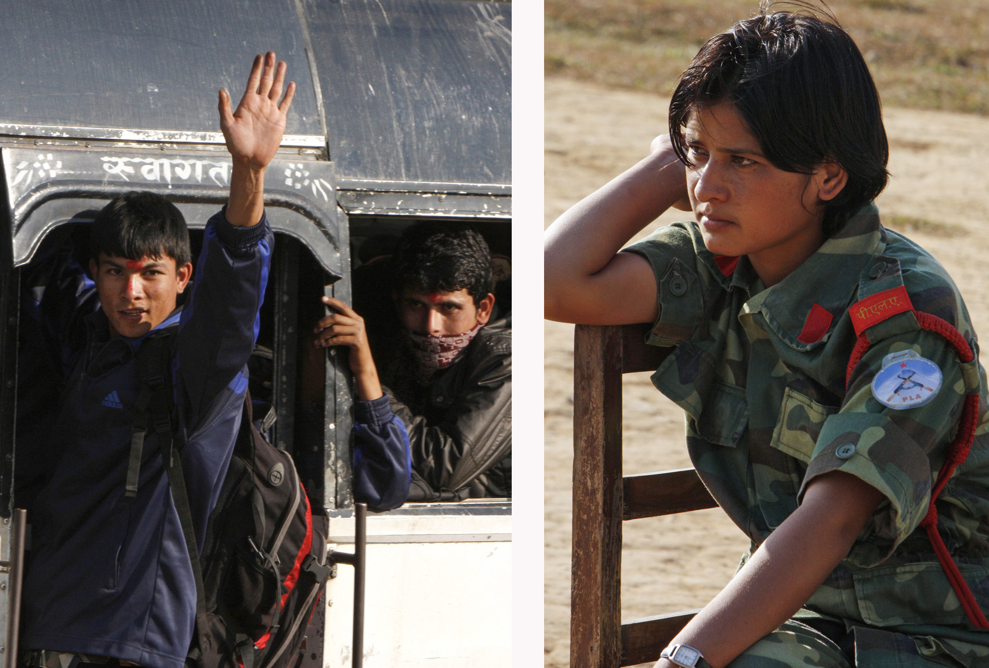 Au Népal, d'anciens enfants soldats et une combattante en uniforme