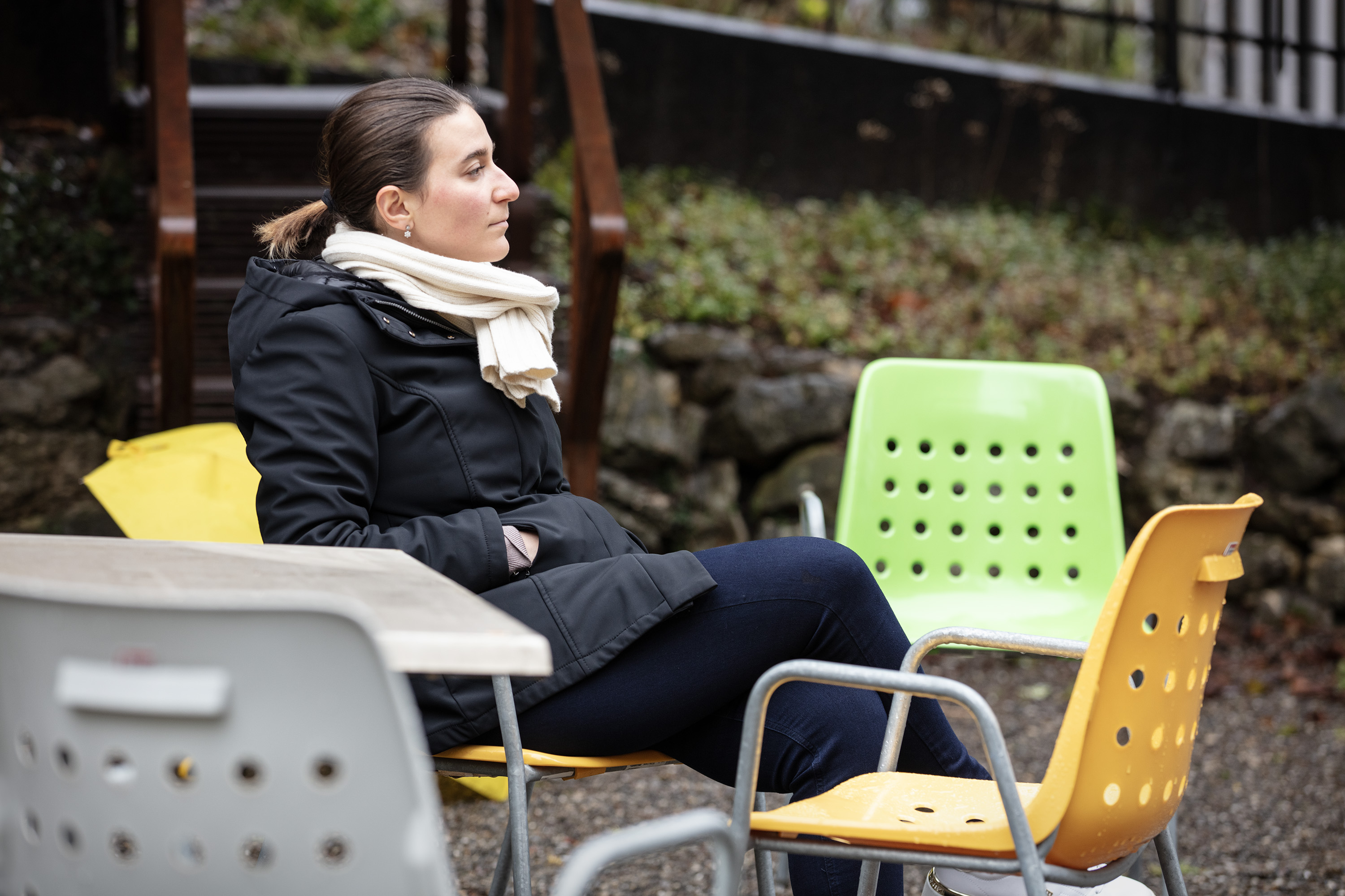 Rebecca Ceccatelli im Garten