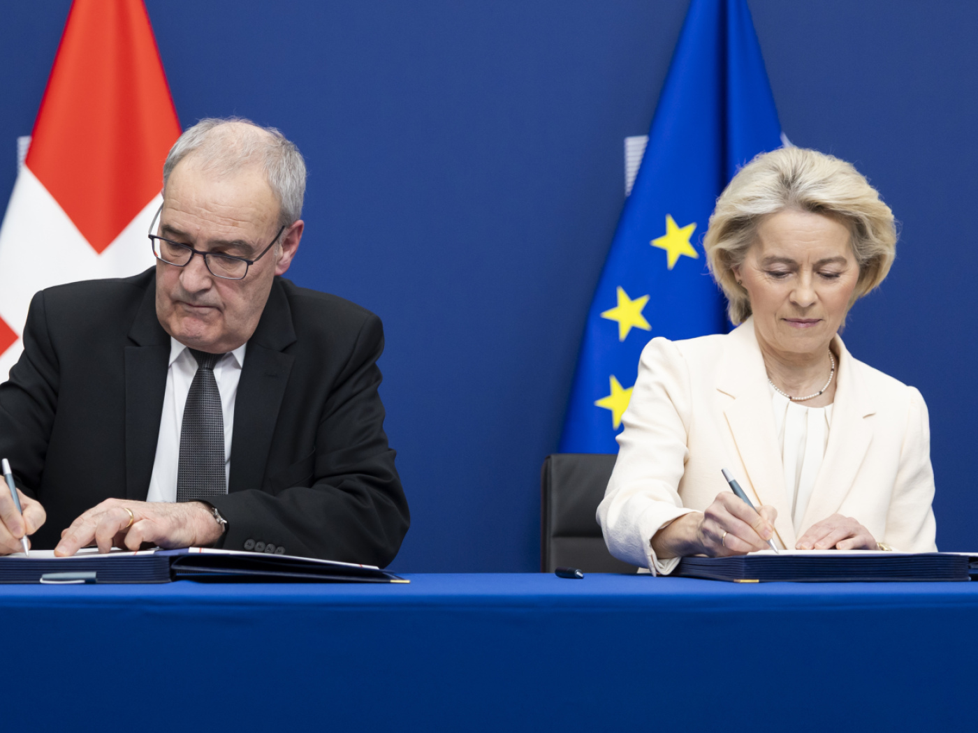 Bilateral agreement signed by Guy Parmelin and Ursula von der Leyen