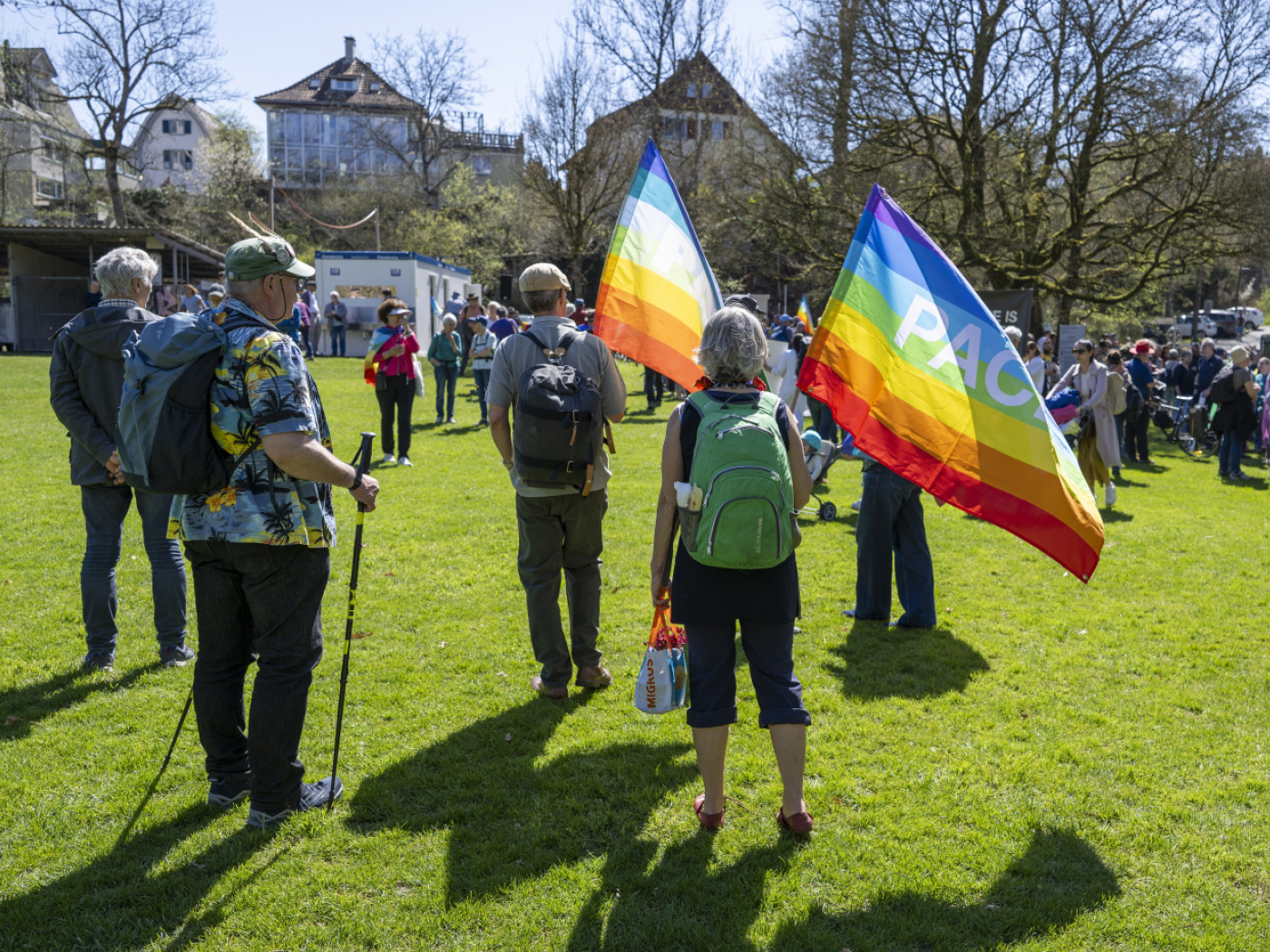 Hundreds of people take part in the Easter March against war