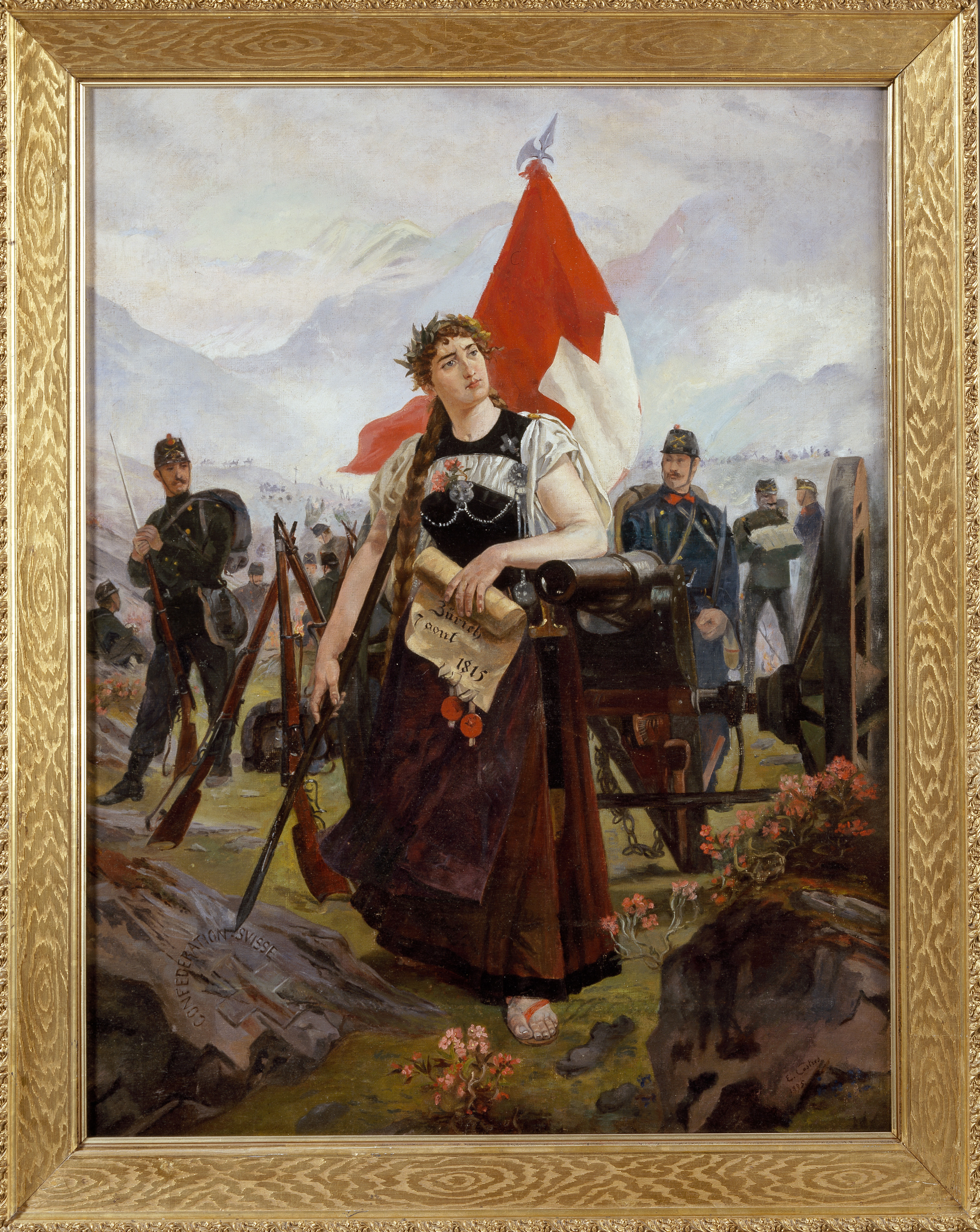 Одновременно выставка ставит под вопрос привычные национальные нарративы. Так, образ Швейцарии как готовой к труду и обороне страны корректируется самыми разными историческими свидетельствами.