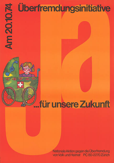 1974 Initiative contre la surpopulation étrangère et la surpopulation en Suisse Immigration