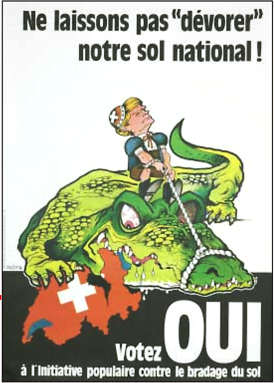 1984 Initiative contre la liquidation de notre patrie, immigration en Suisse