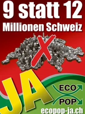 2014 Initiative « Stop à la surpopulation » Ecopop, immigration en Suisse