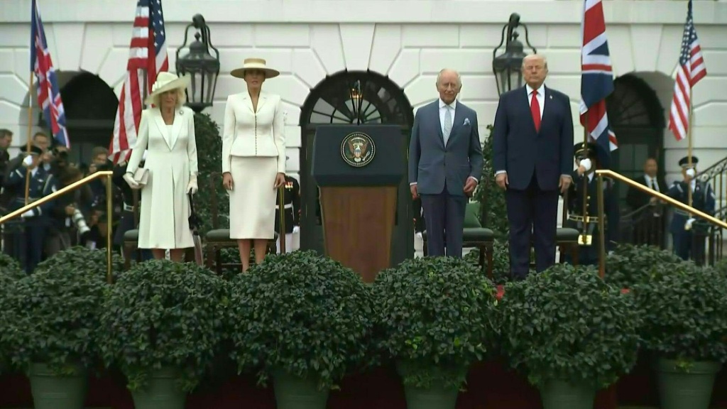 REY CARLOS III REAFIRMA LA ALIANZA ANTE TRUMP EN VISITA DE ESTADO