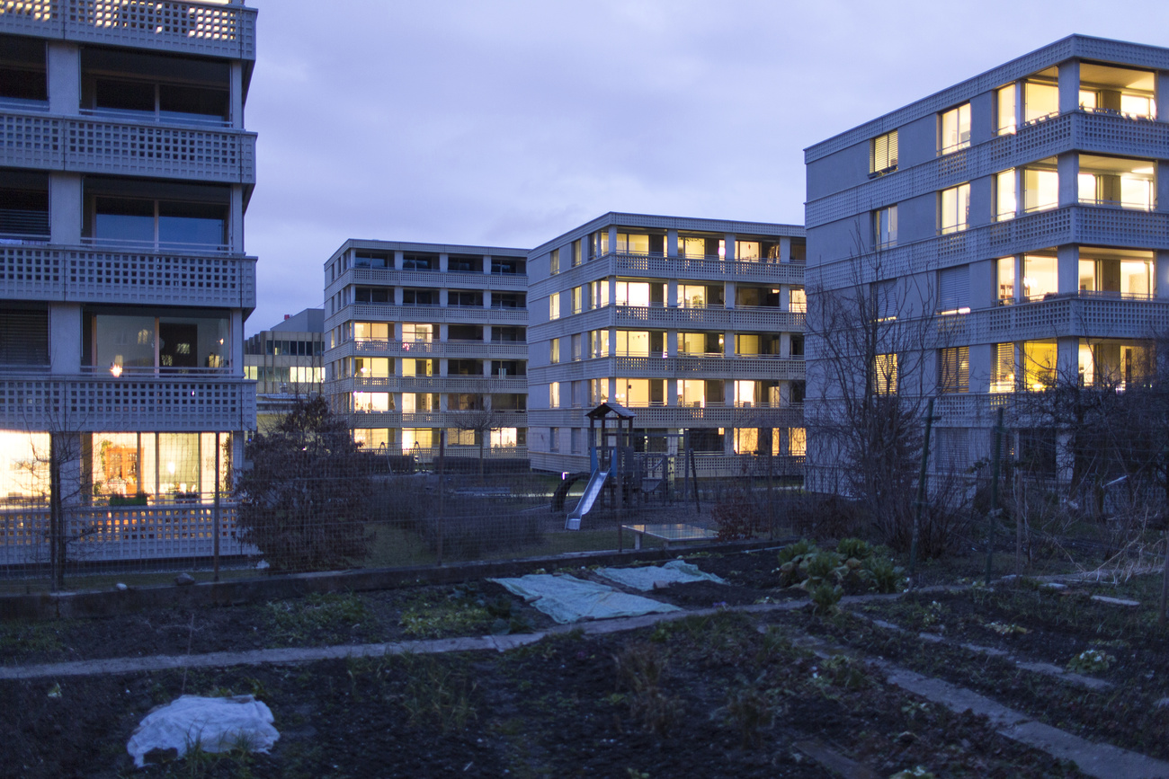 Apartment buildings in Switzerland